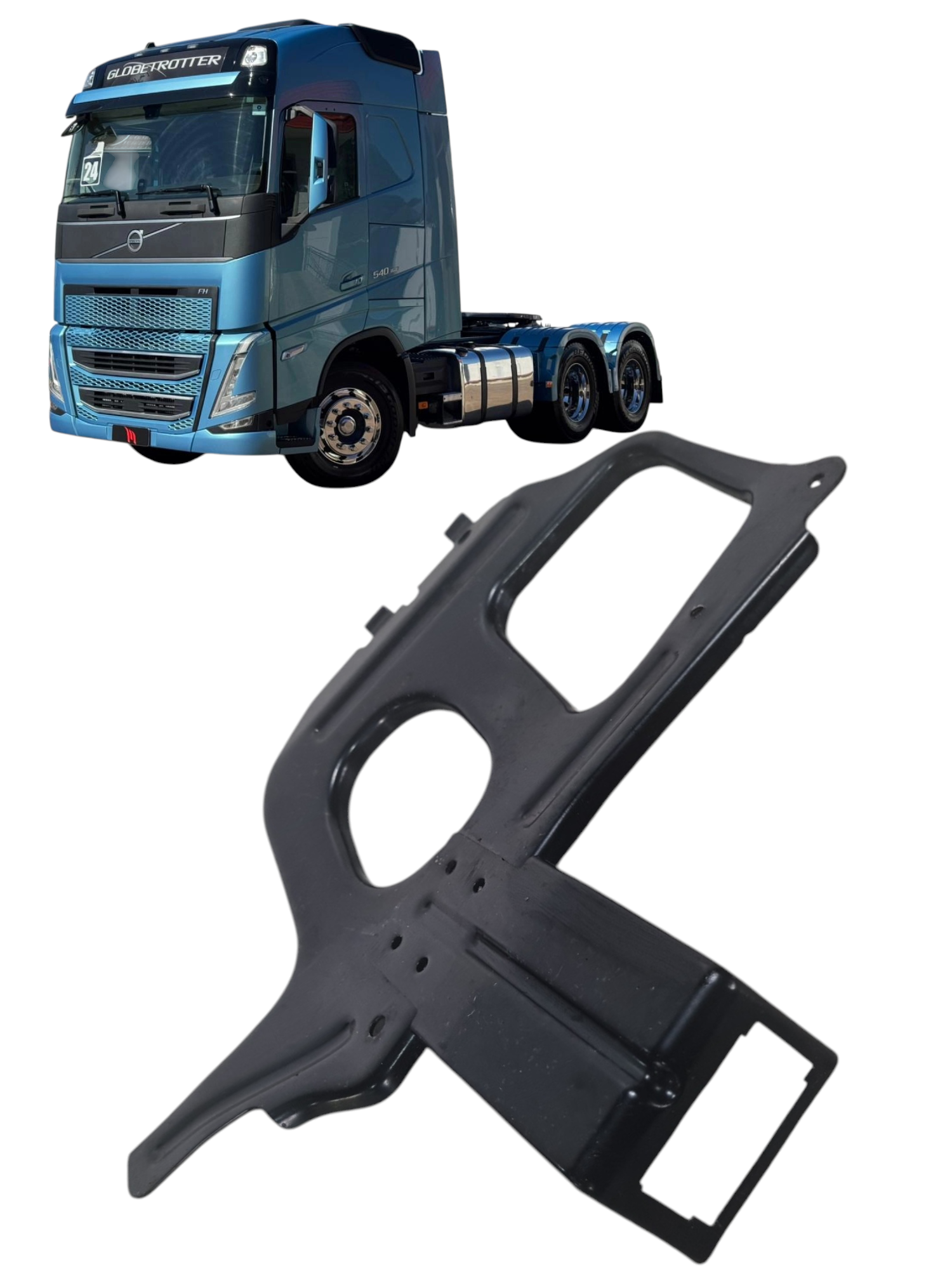 Placa lateral suporte cabine Volvo FH 540 ano 2024 82371632