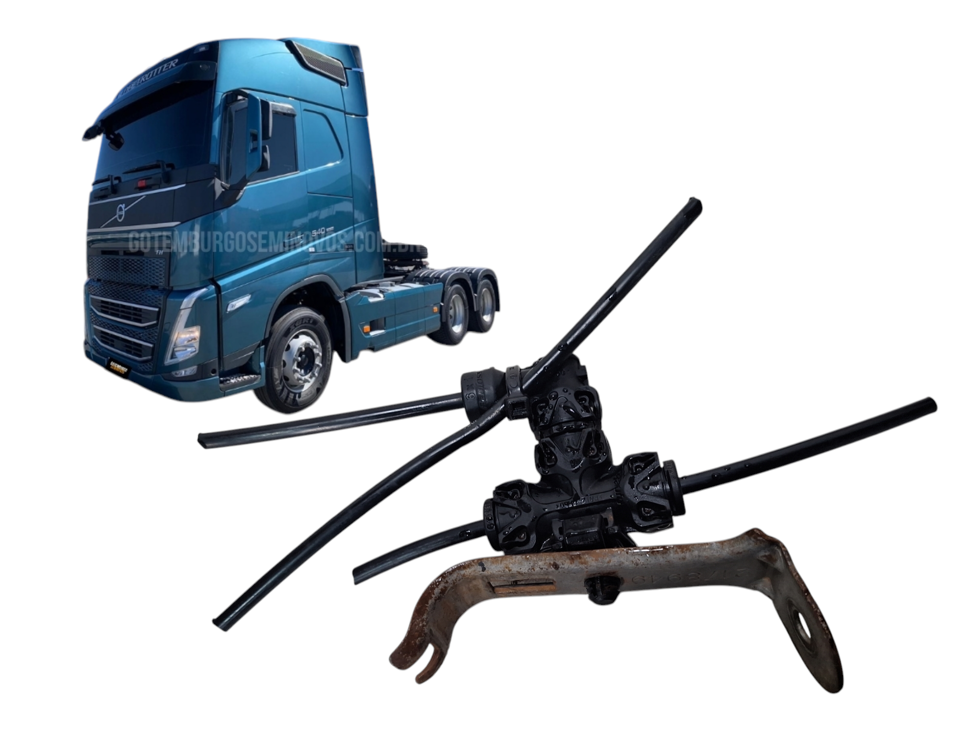suportes mangueiras de ar chassi volvo fh 540 2024 21789491