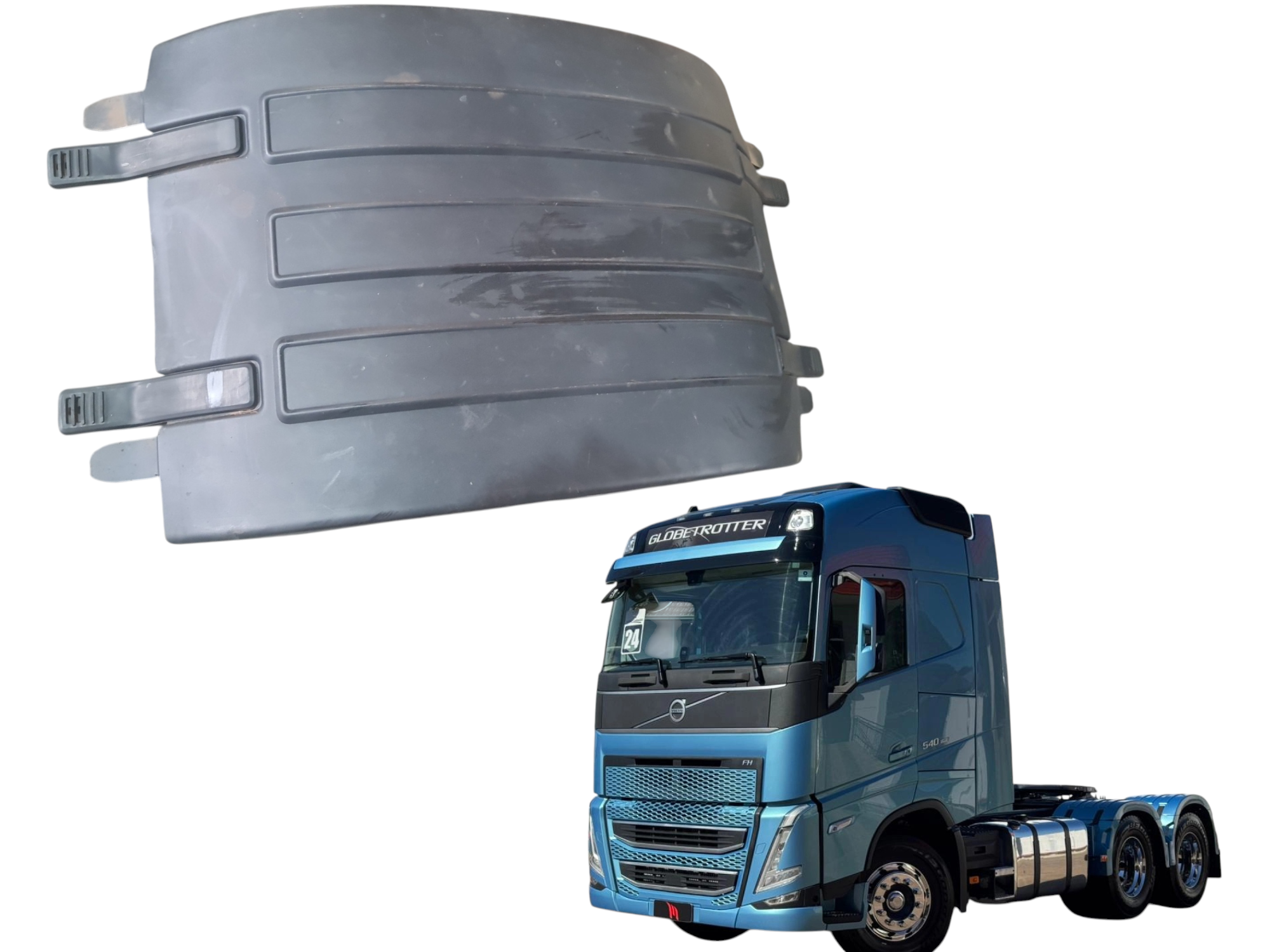 Paralama central traçao traseiro Volvo FH540 2024 21094384