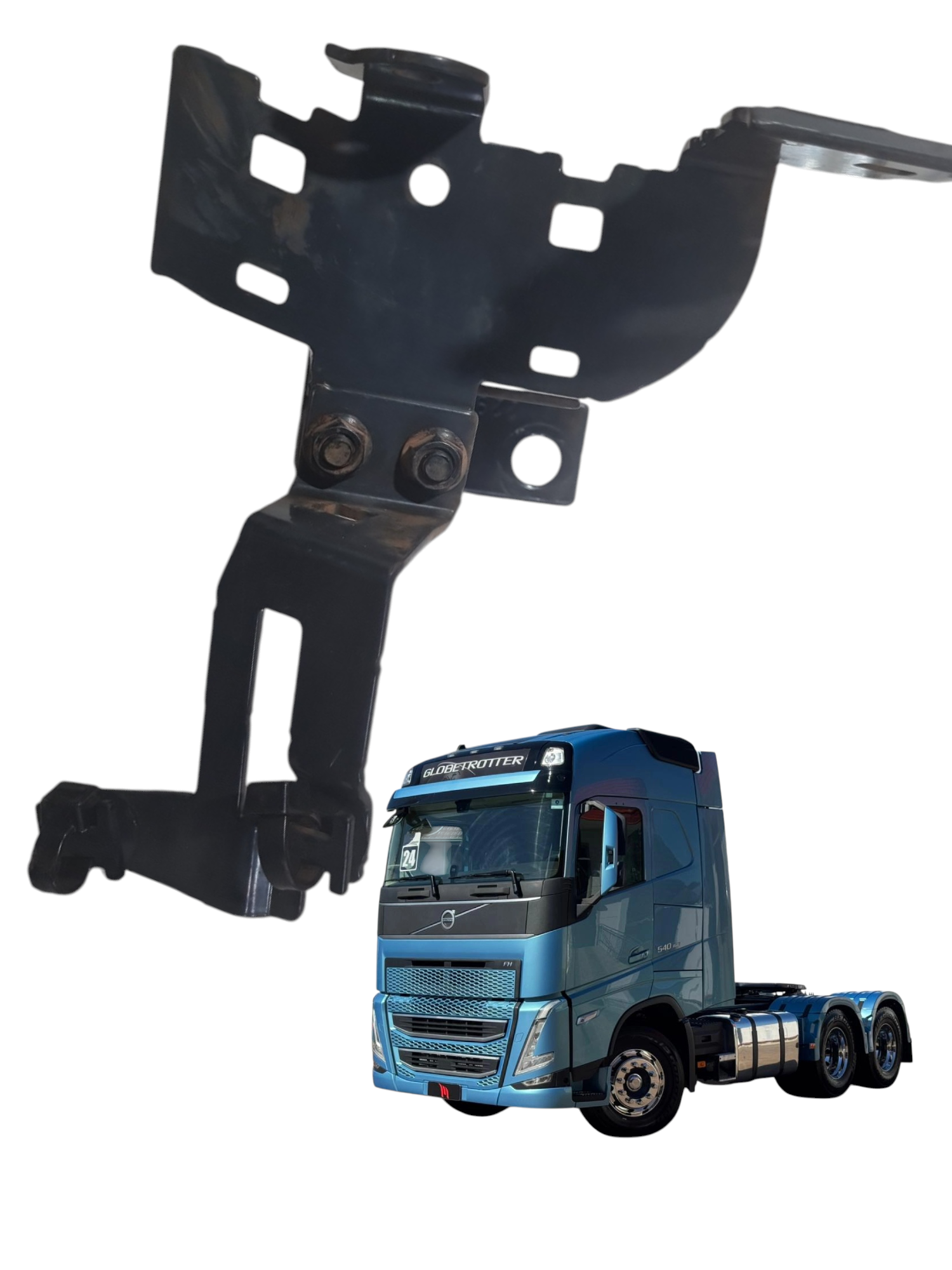 Suporte interno do painel do duto de ar Volvo FH540 ano 2024
