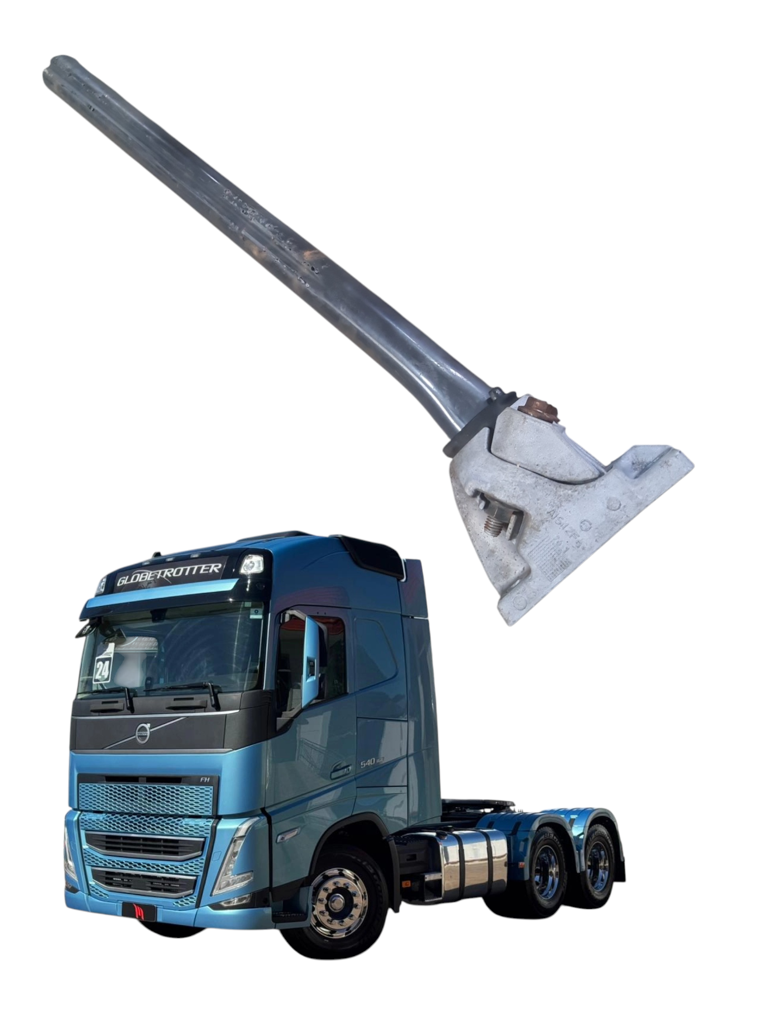 Suporte base paralama de traçao Volvo FH 540 2024 21213203