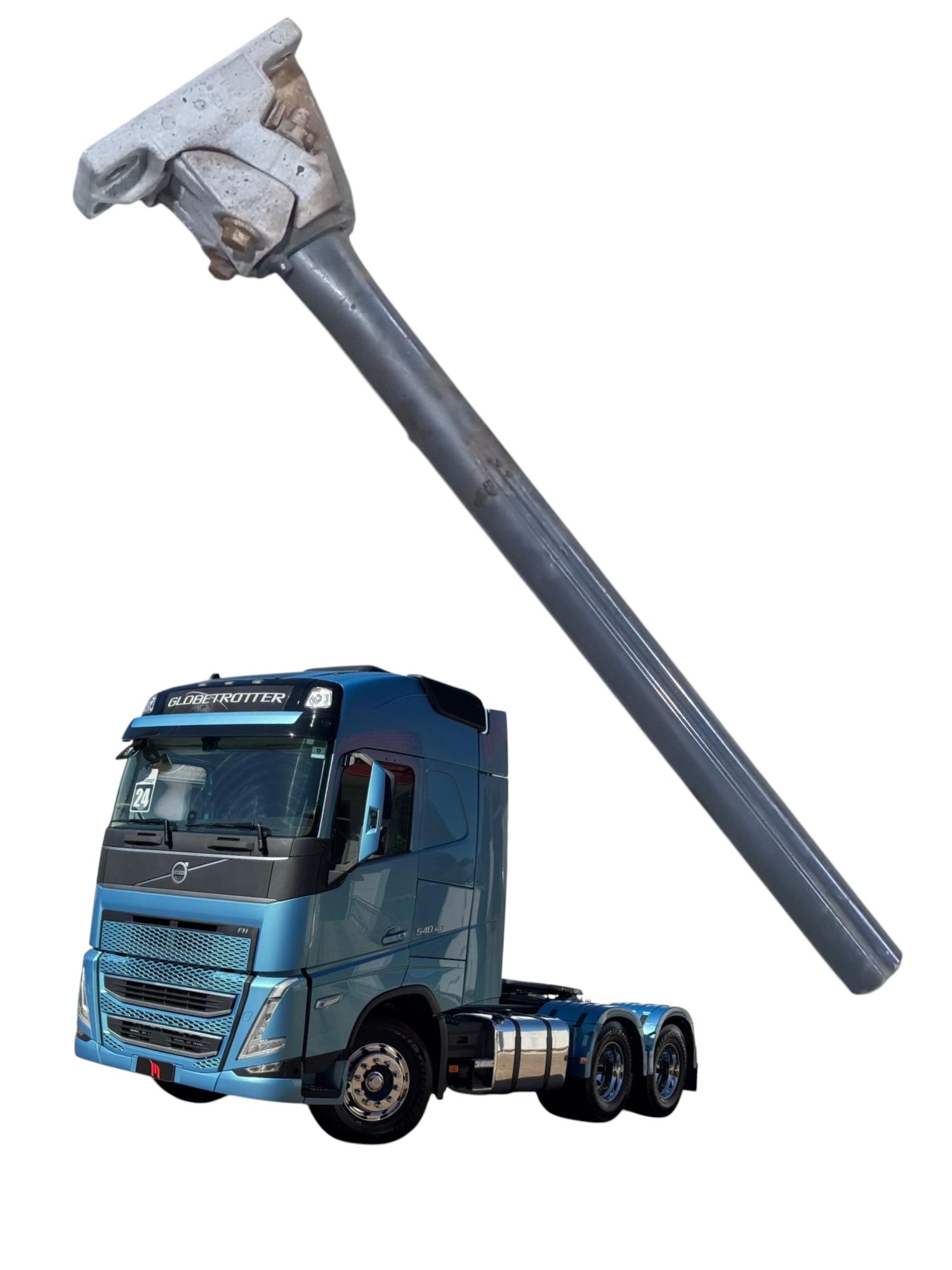 Suporte base inf paralama traçao Volvo FH540 2024 21213202