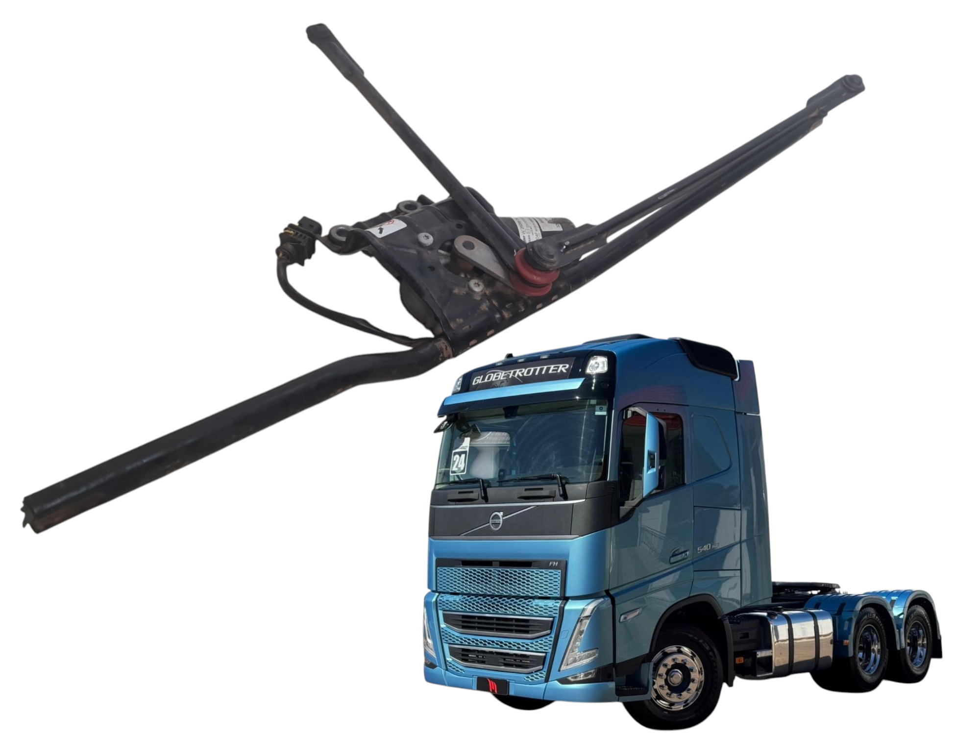 Mecanismo motor limp parabrisa Volvo FH540 ano 2024 78546711
