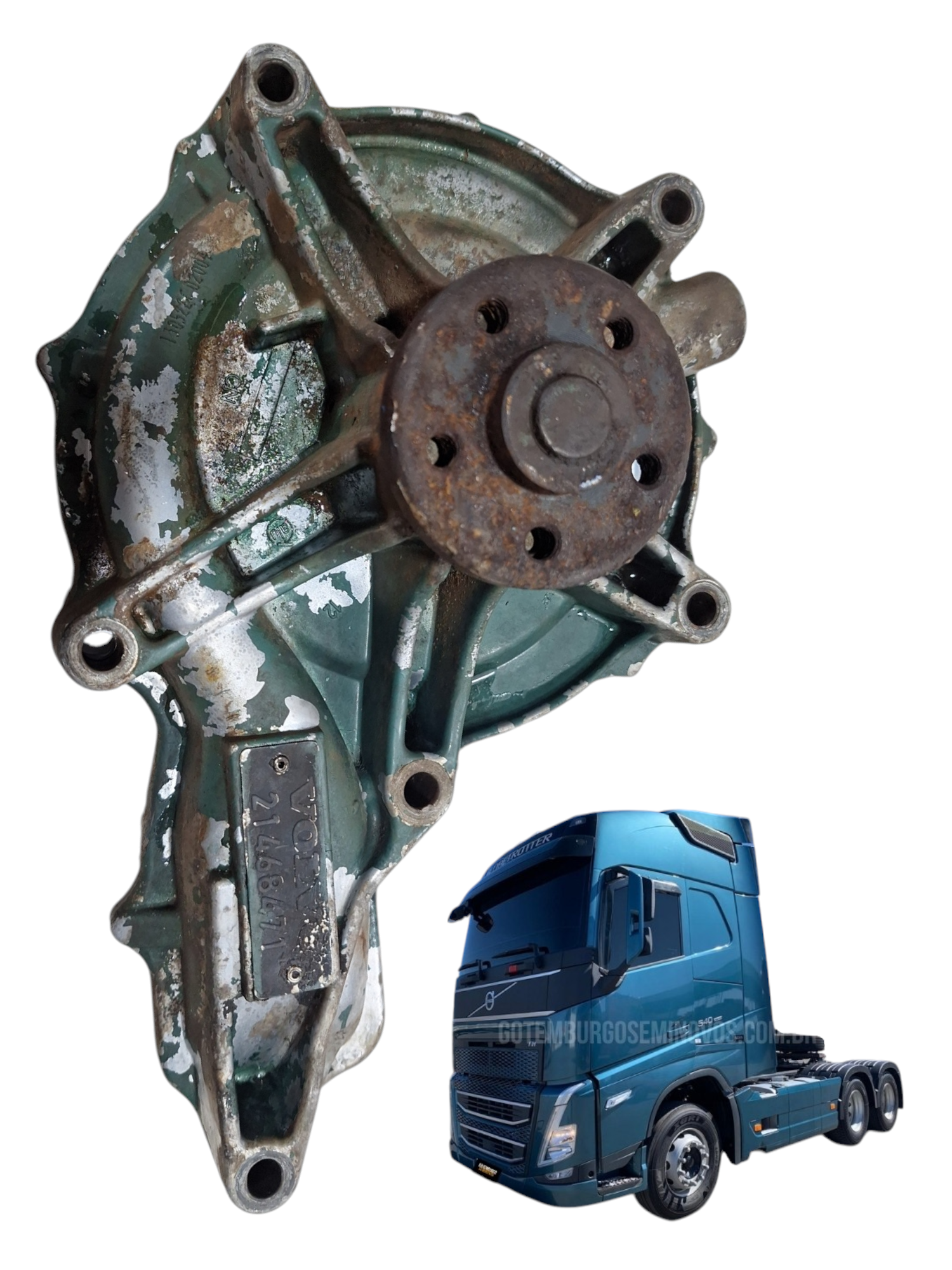 bomba de agua volvo fh 540 ano 2024 original 21468471