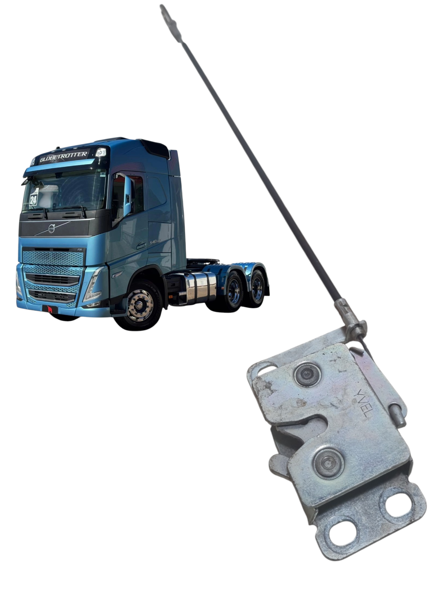 Trava fechadura da cabine basculante Volvo FH 540 ano 2024