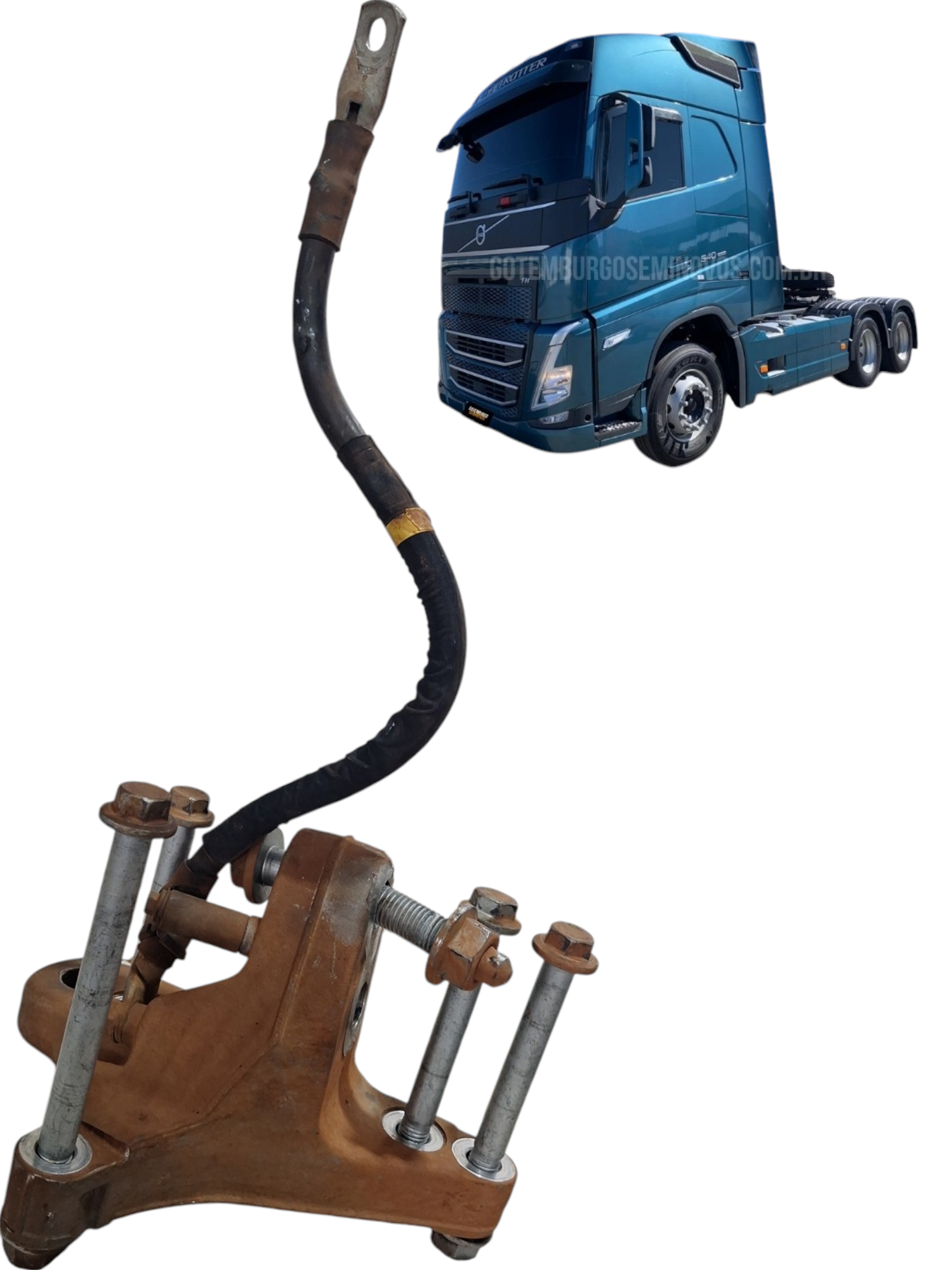 suporte coxim traseiro direito volvo fh 540 2024 original