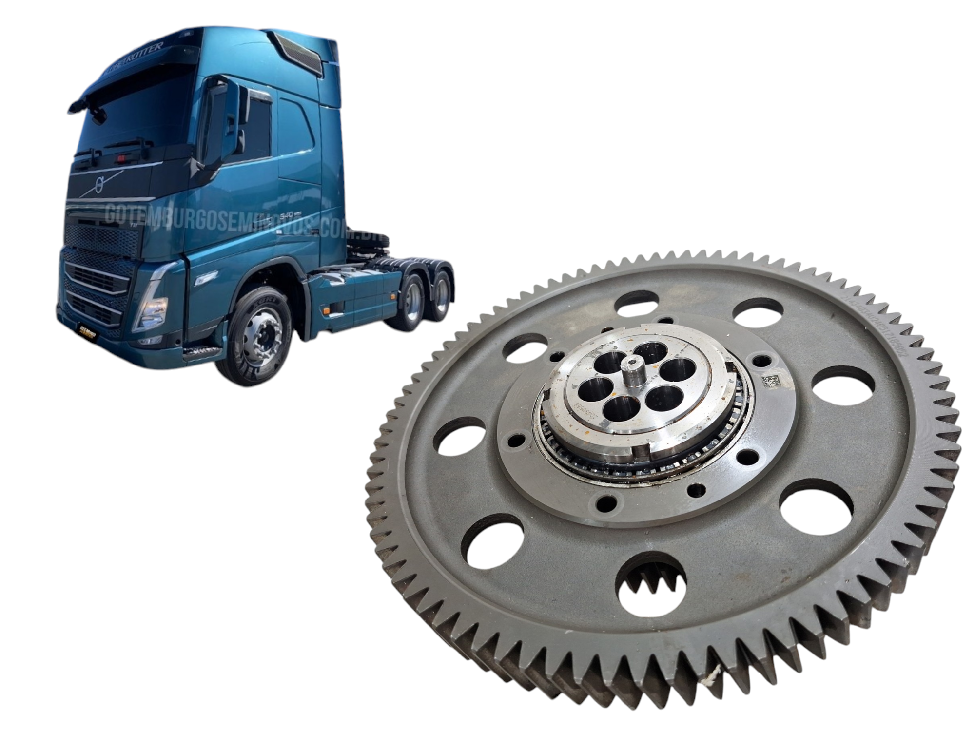 engrenagem dupla distribuiçao volvo fh 540 2024 original