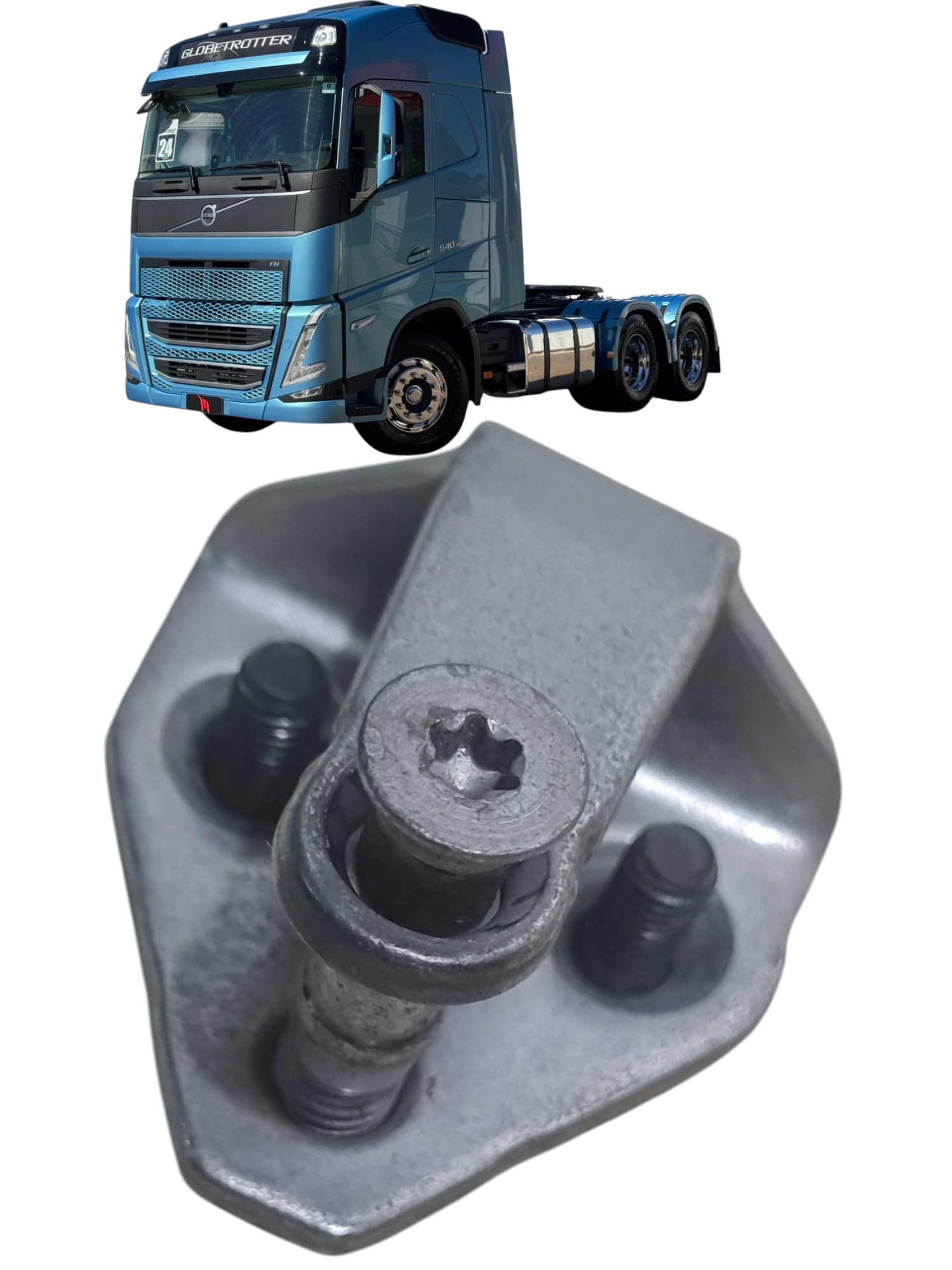 Batente de fechadura porta Volvo FH 540 ano 2024 311824