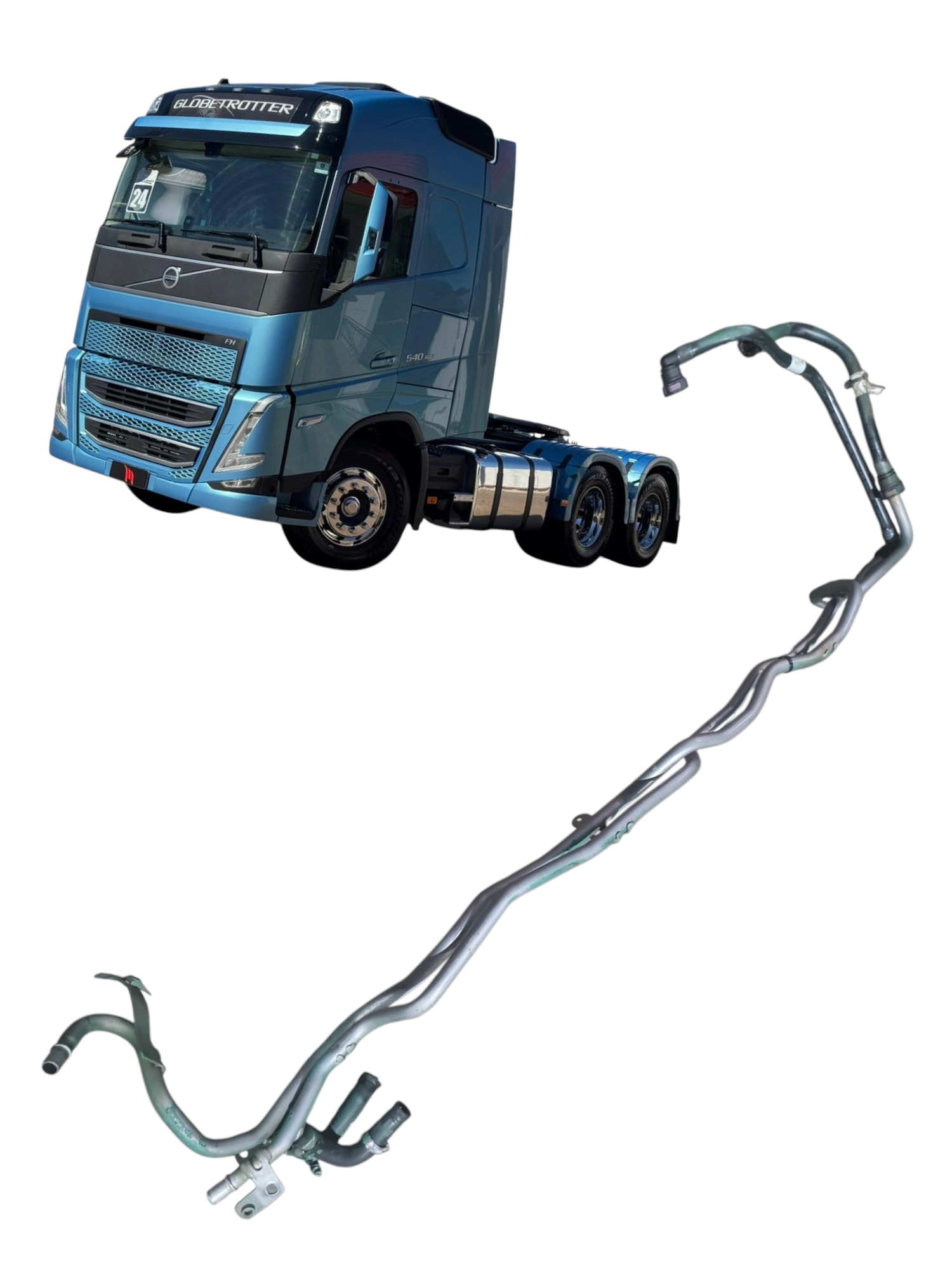Tubo de refrigeraçao sistema arrefecimento Volvo FH 540 2024