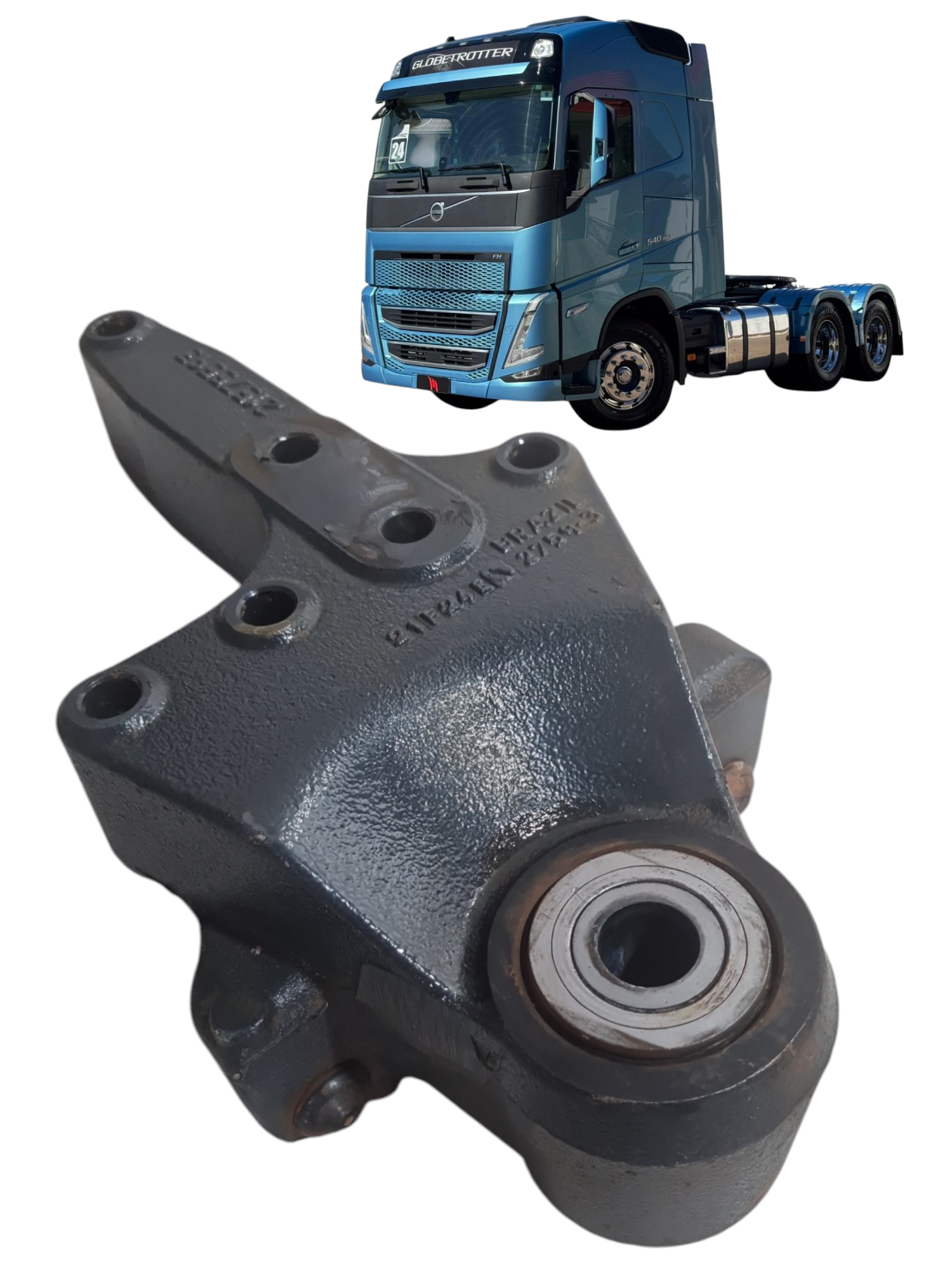 Suporte traseiro mola dianteira LD esquerdo Volvo FH540 2024