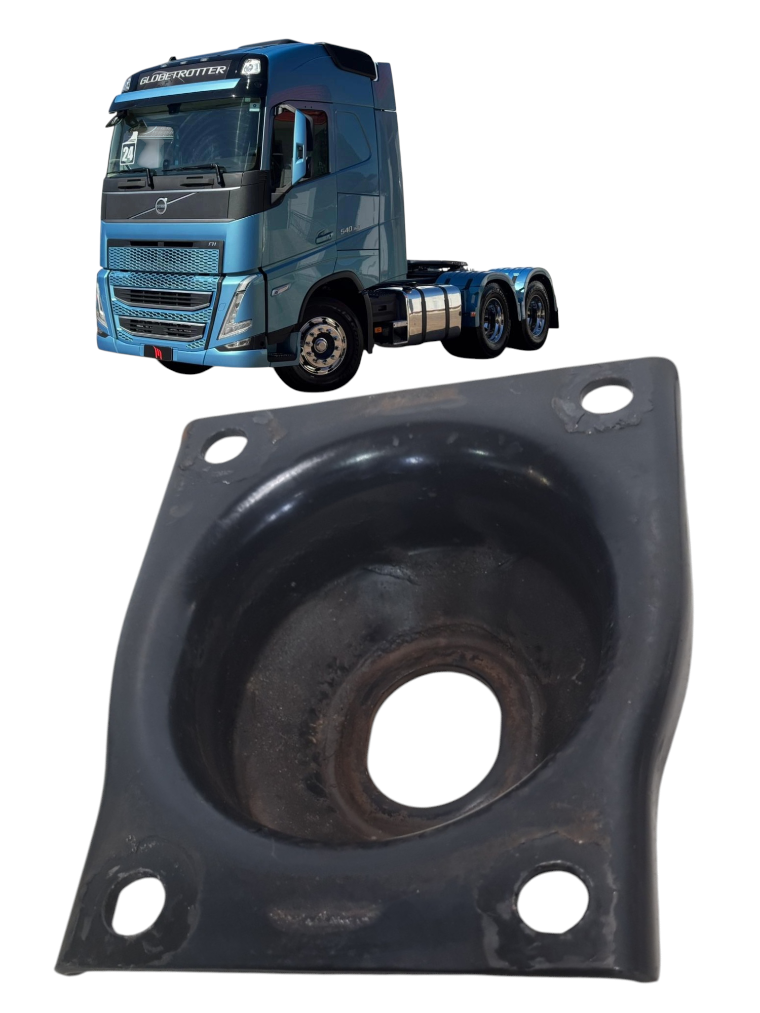 Coxim dianteiro suspensao motor Volvo FH 540 2024 21997378