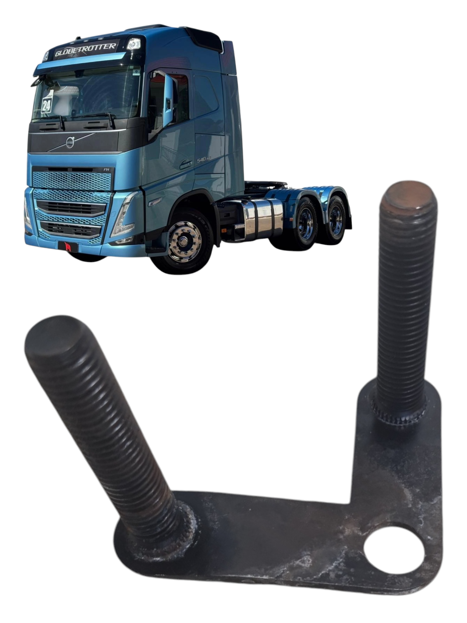 Placa de fixaçao com prisioneiros Volvo FH 540 ano 2024