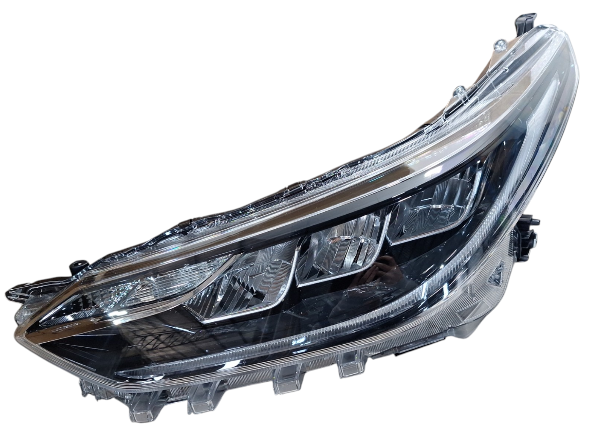 farol dianteiro esquerdo toyota yaris 2020 2025 com detalhe
