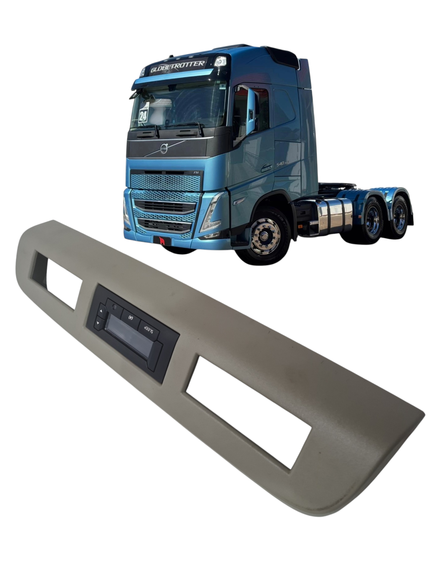 Moldura com controle climatizador Volvo FH540  2024 82840892