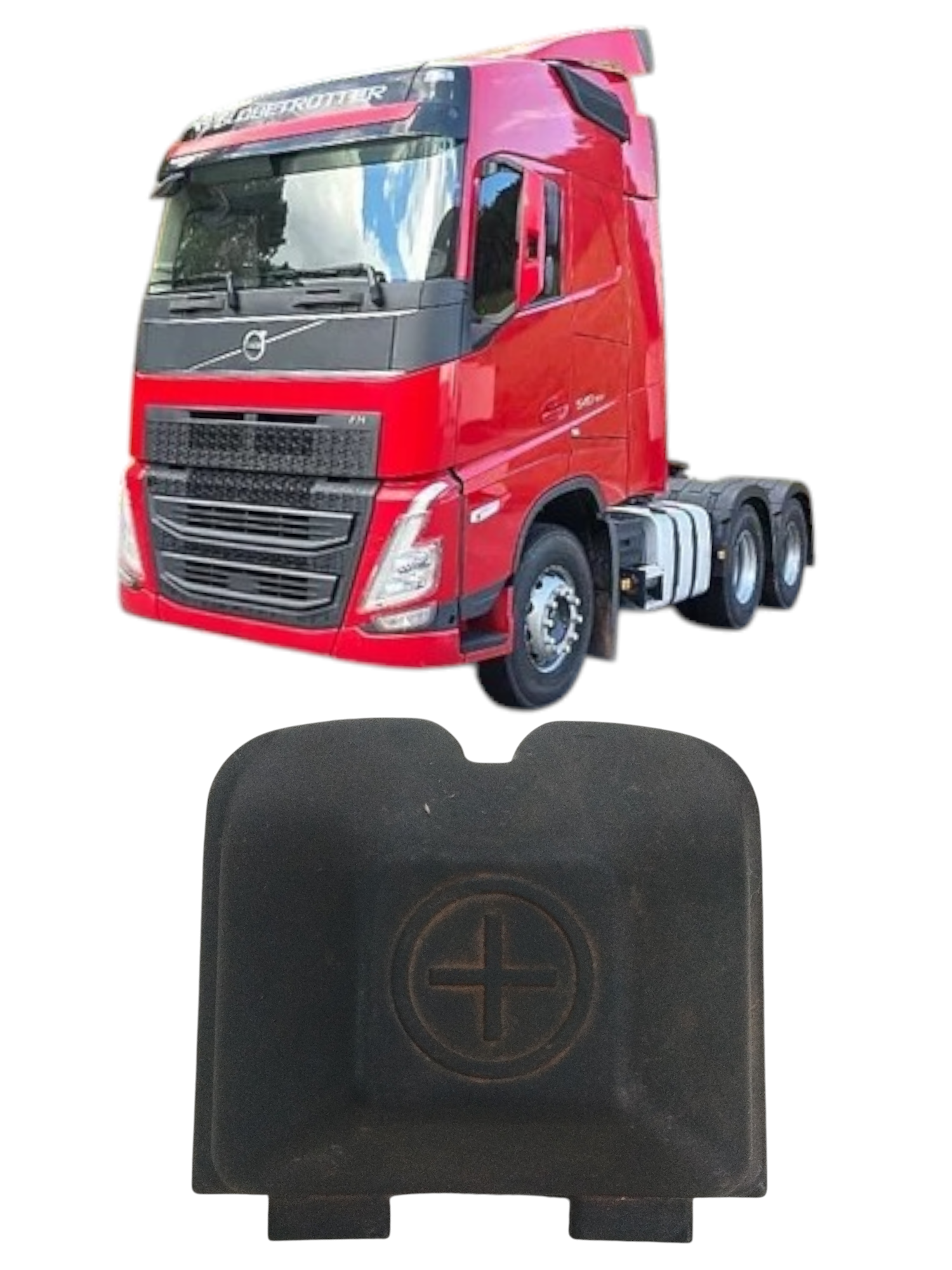 Tampa de proteçao polo positivo da bateria Volvo FH540 2024