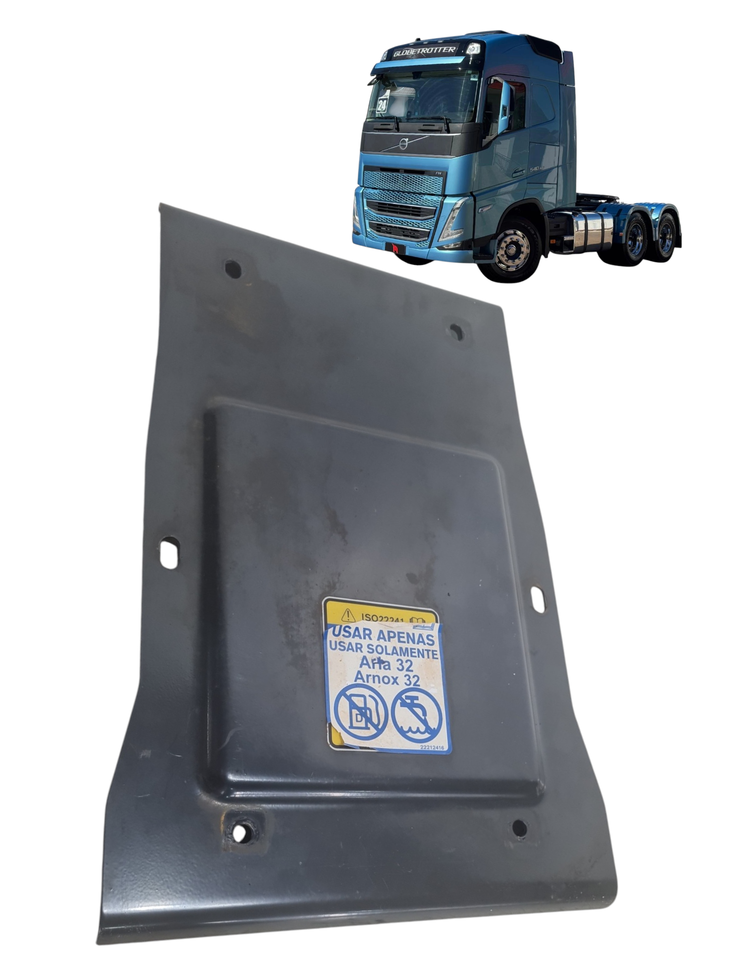 Tampa cobertura do tanque Arla 32 Volvo FH 540 2024 24487147