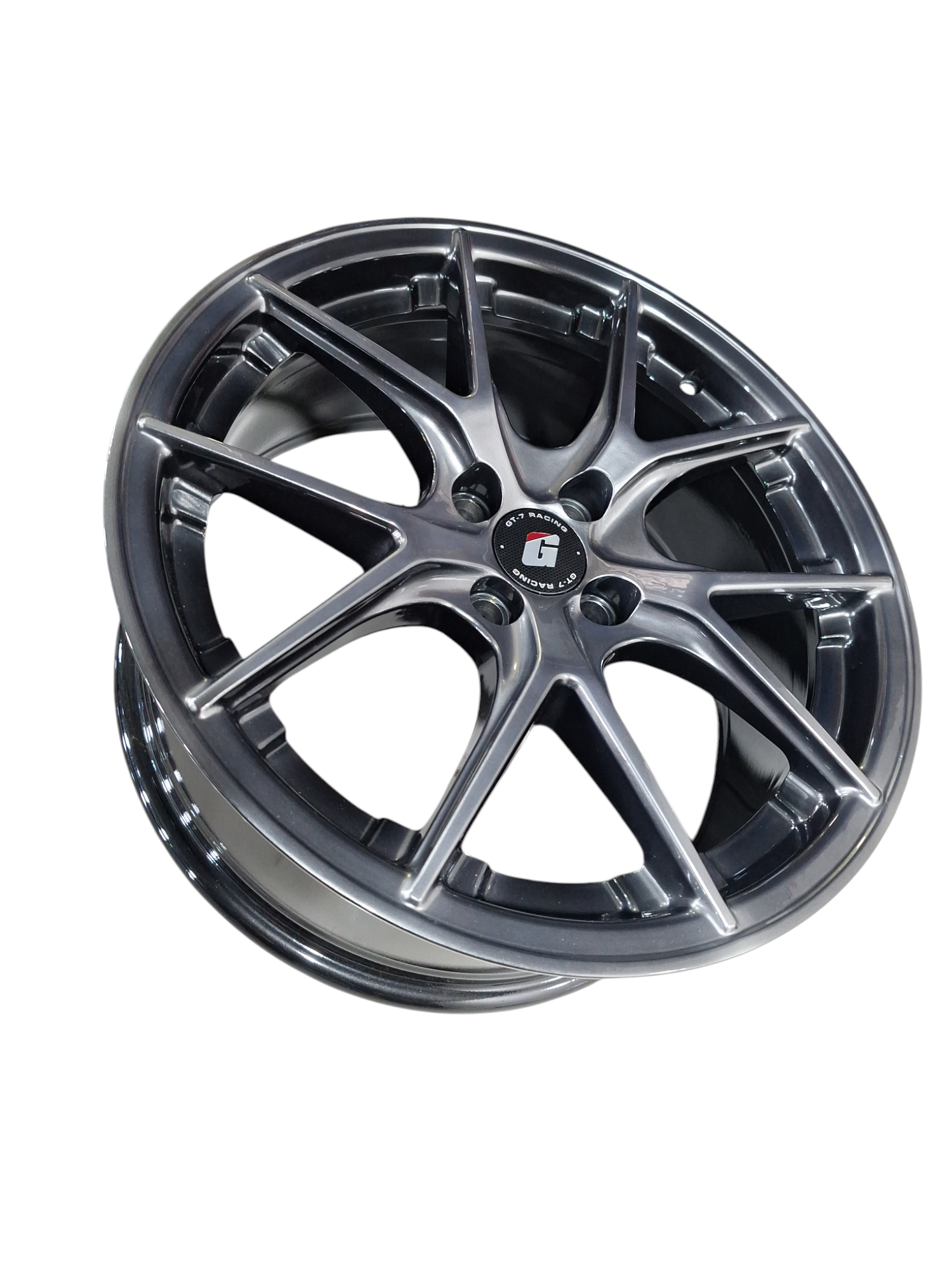 Roda GT-7 BBS CI-R Aro 17×7 4×99 ET32 Dark Gloss com detalhe