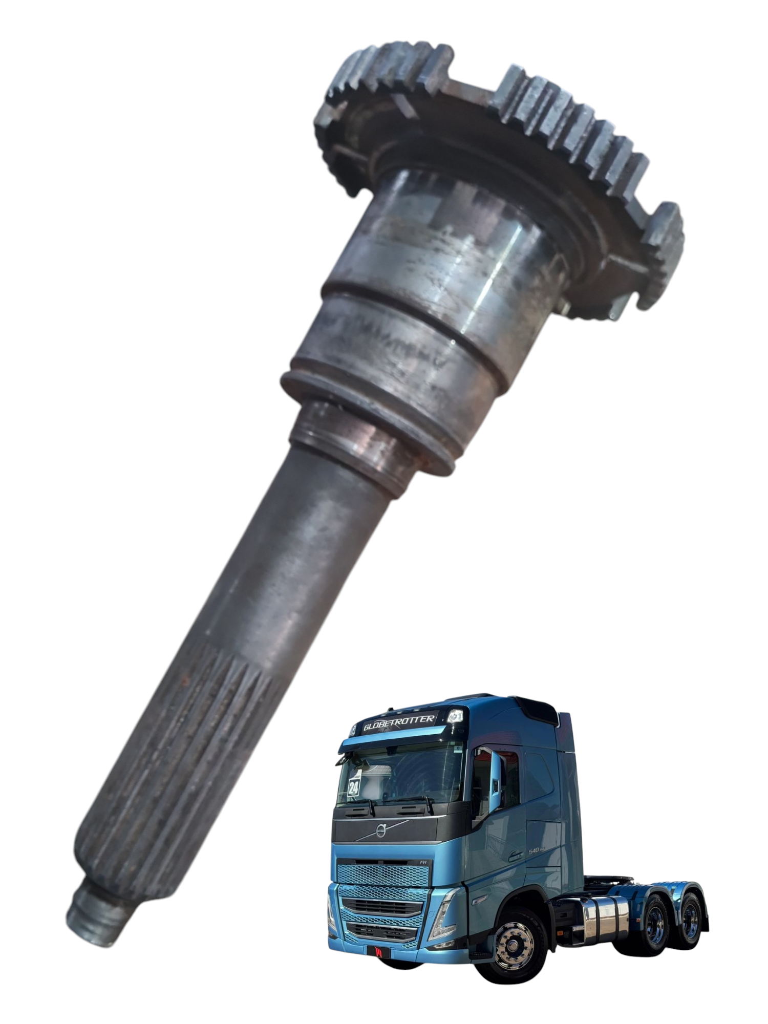 Eixo piloto do cambio Volvo FH 540 ano 2024 540 CV 42 dentes