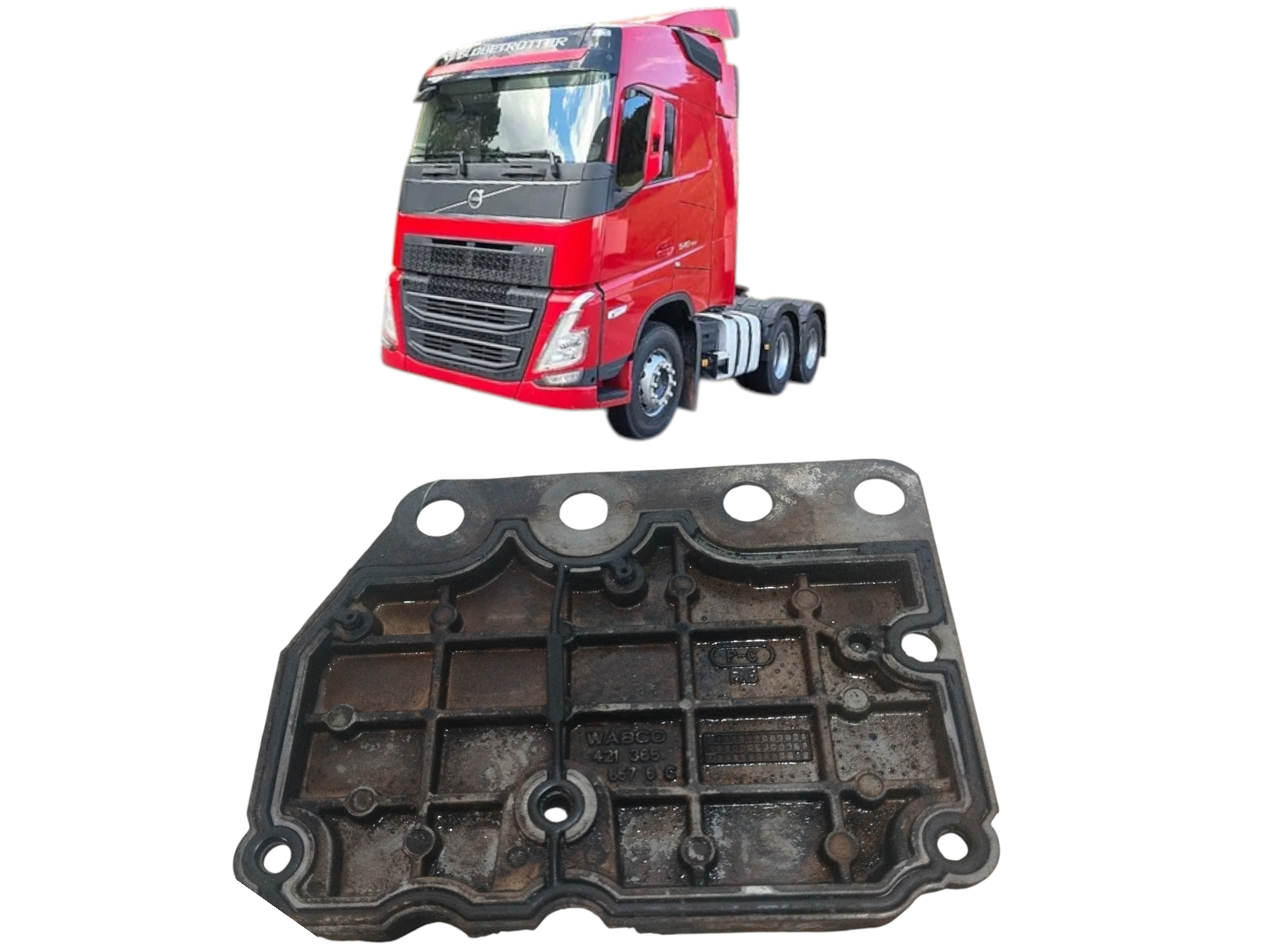 Tampa inf carcaça atuador marchas cambio Volvo FH540 2024