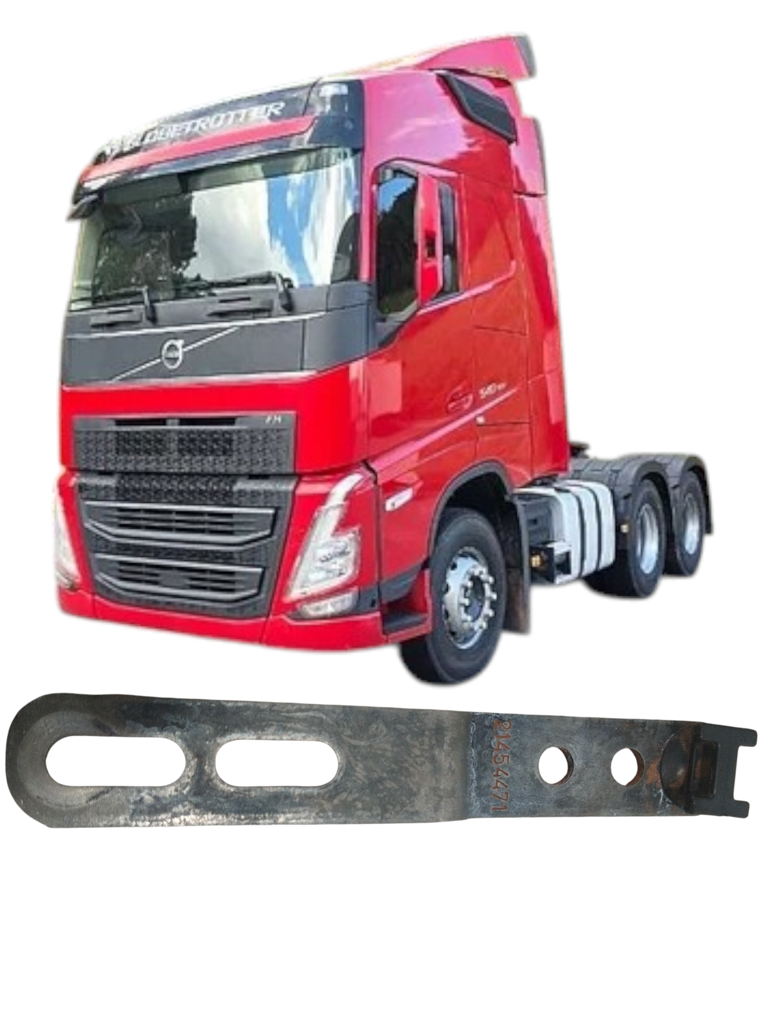 Suporte mangueira ar chassi Volvo FH540 ano 2024 original
