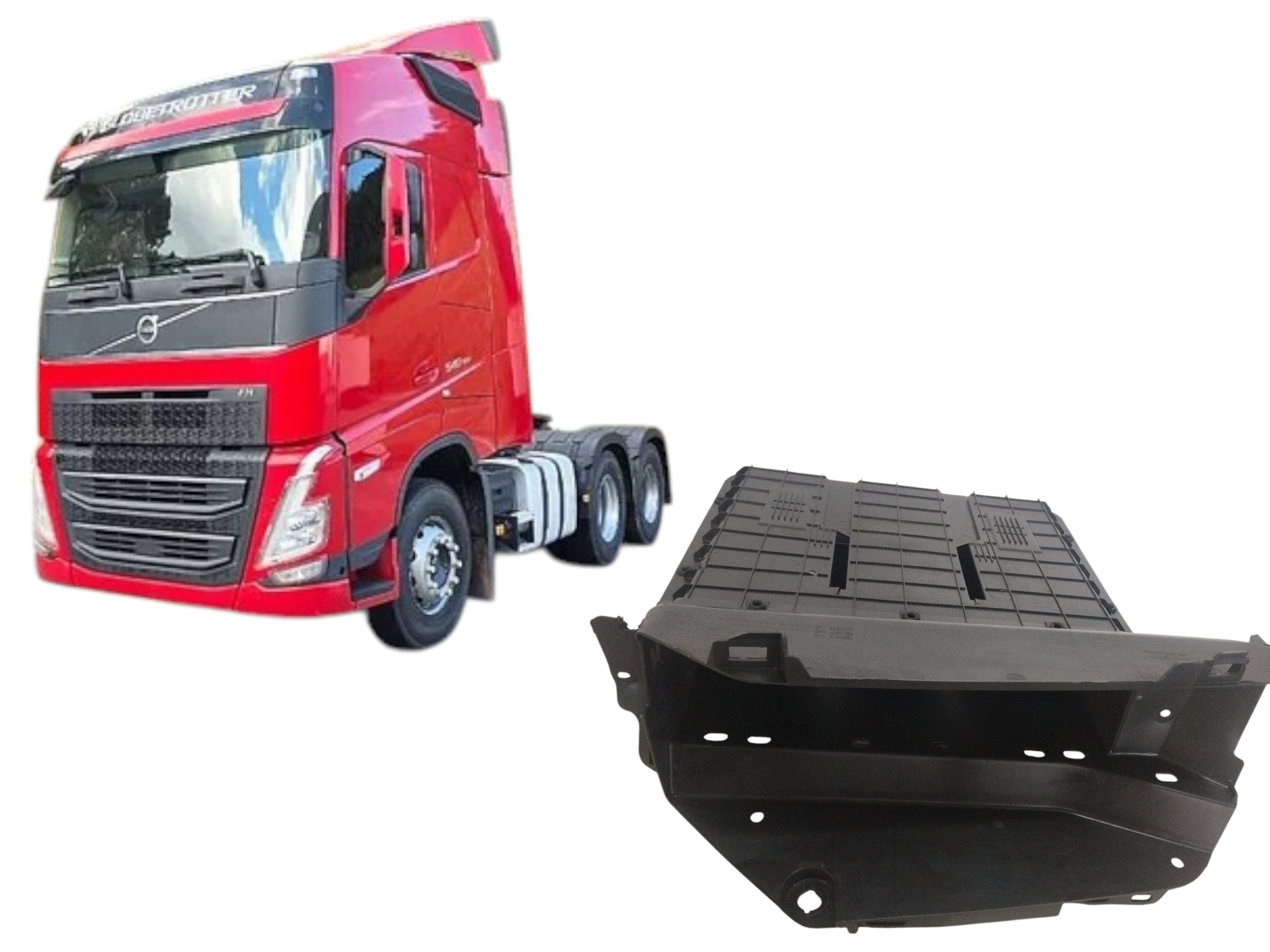 Porta objetos console central Volvo FH540 ano 2024 original