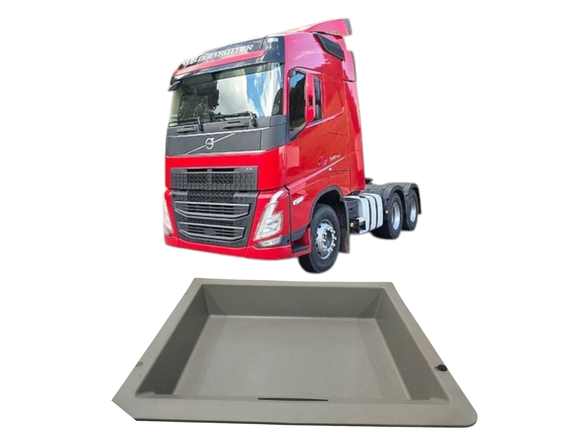 Gaveta de armazenamento inferior da cama Volvo FH540 2024