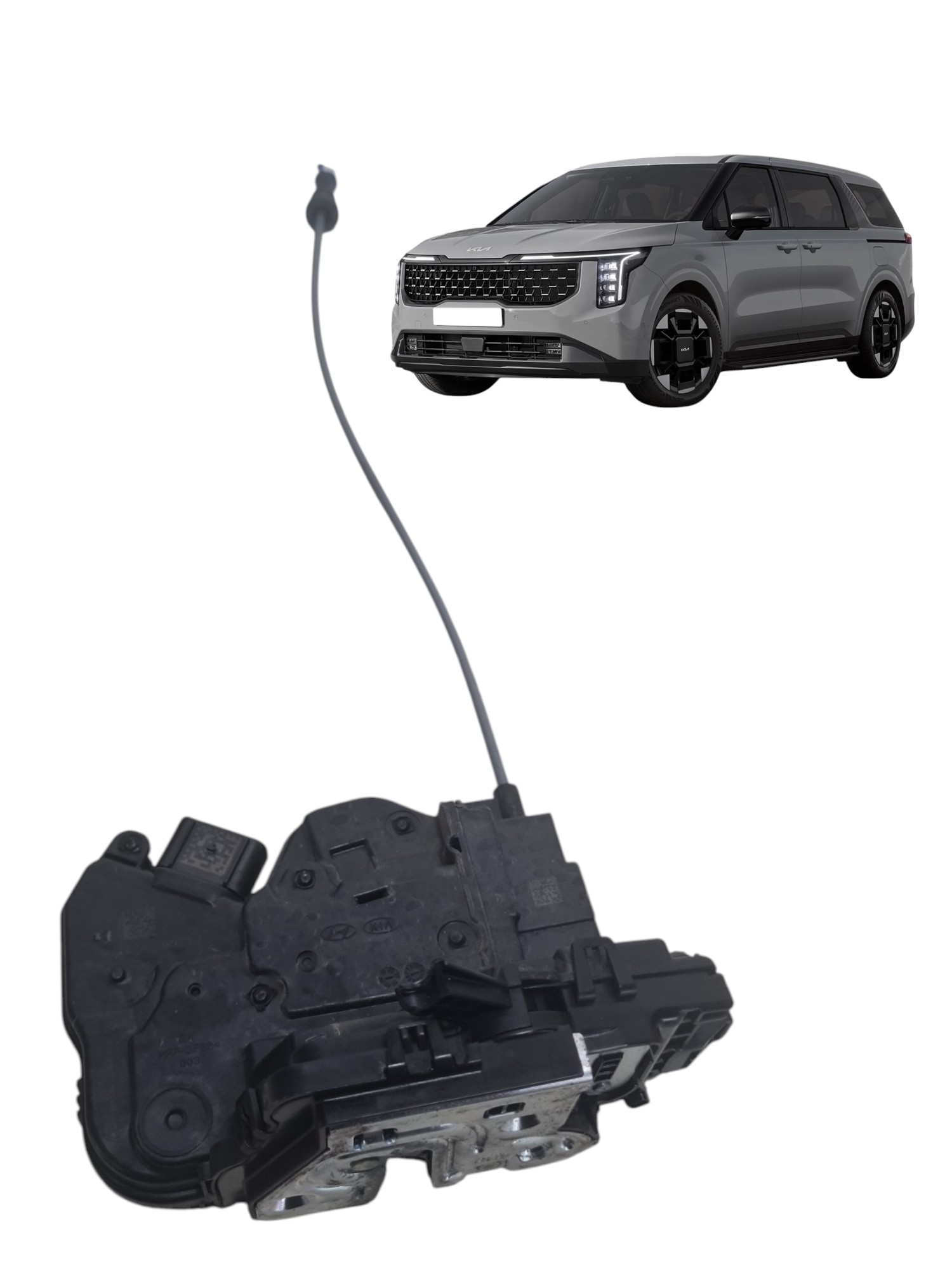 Fechadura porta dianteira direita Kia Carnival 2025 detalhes