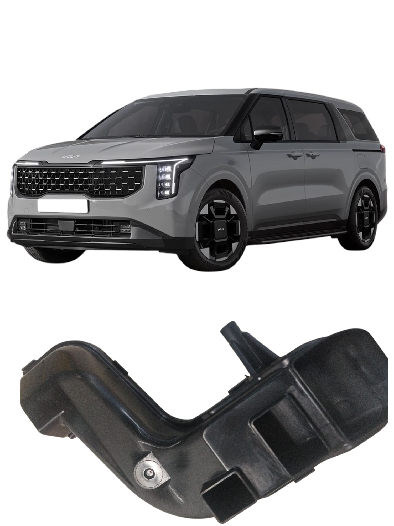 Duto da caixa ressonadora ar motor Kia Carnival 2024 a 2025