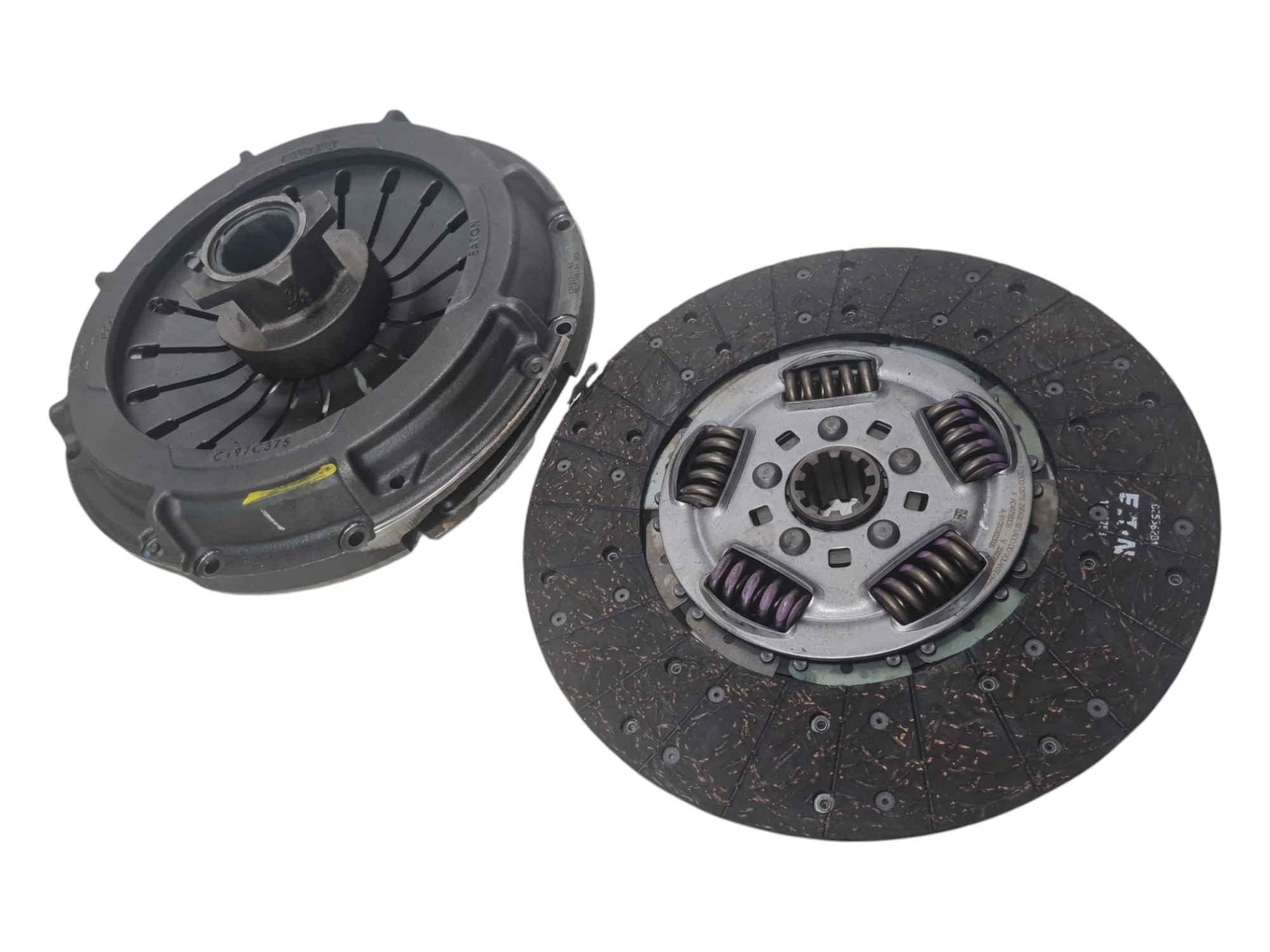 Kit embreagem plato disco Eaton Ford Cargo 2429 2012 detalhe