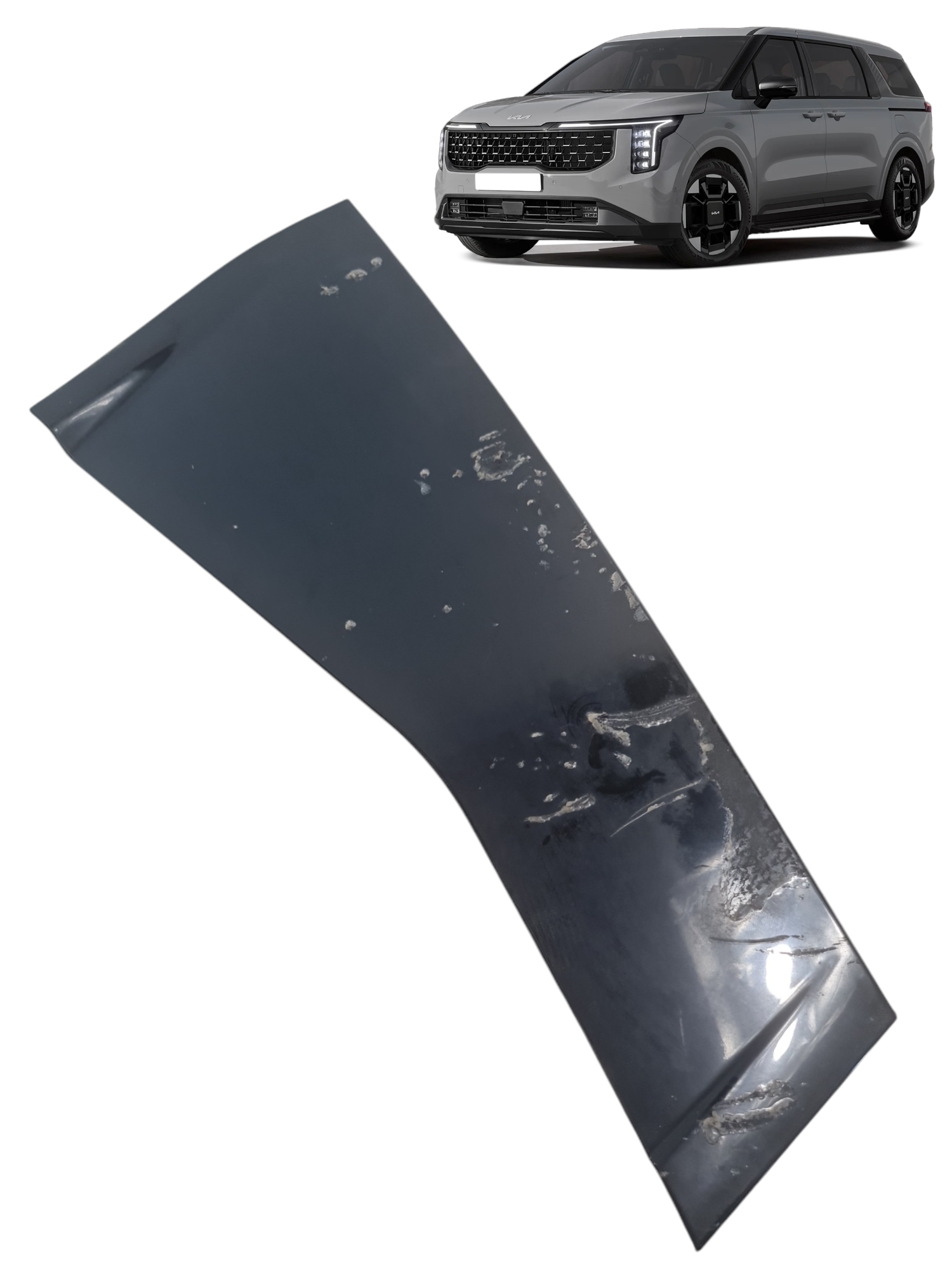 Moldura porta traseira direita Kia Carnival EX 2025 detalhes