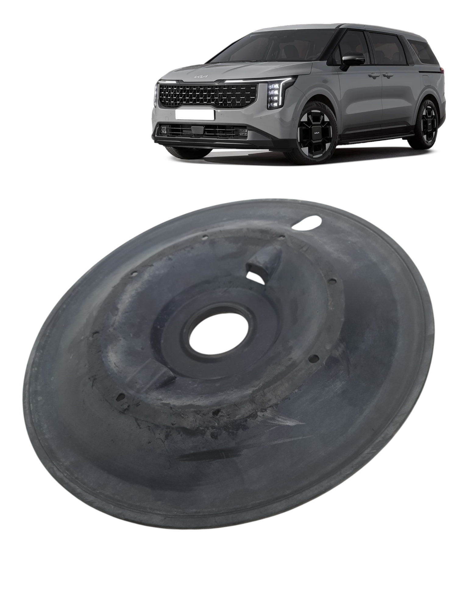 Calota de roda interna Kia Carnival EX 2025 com detalhes