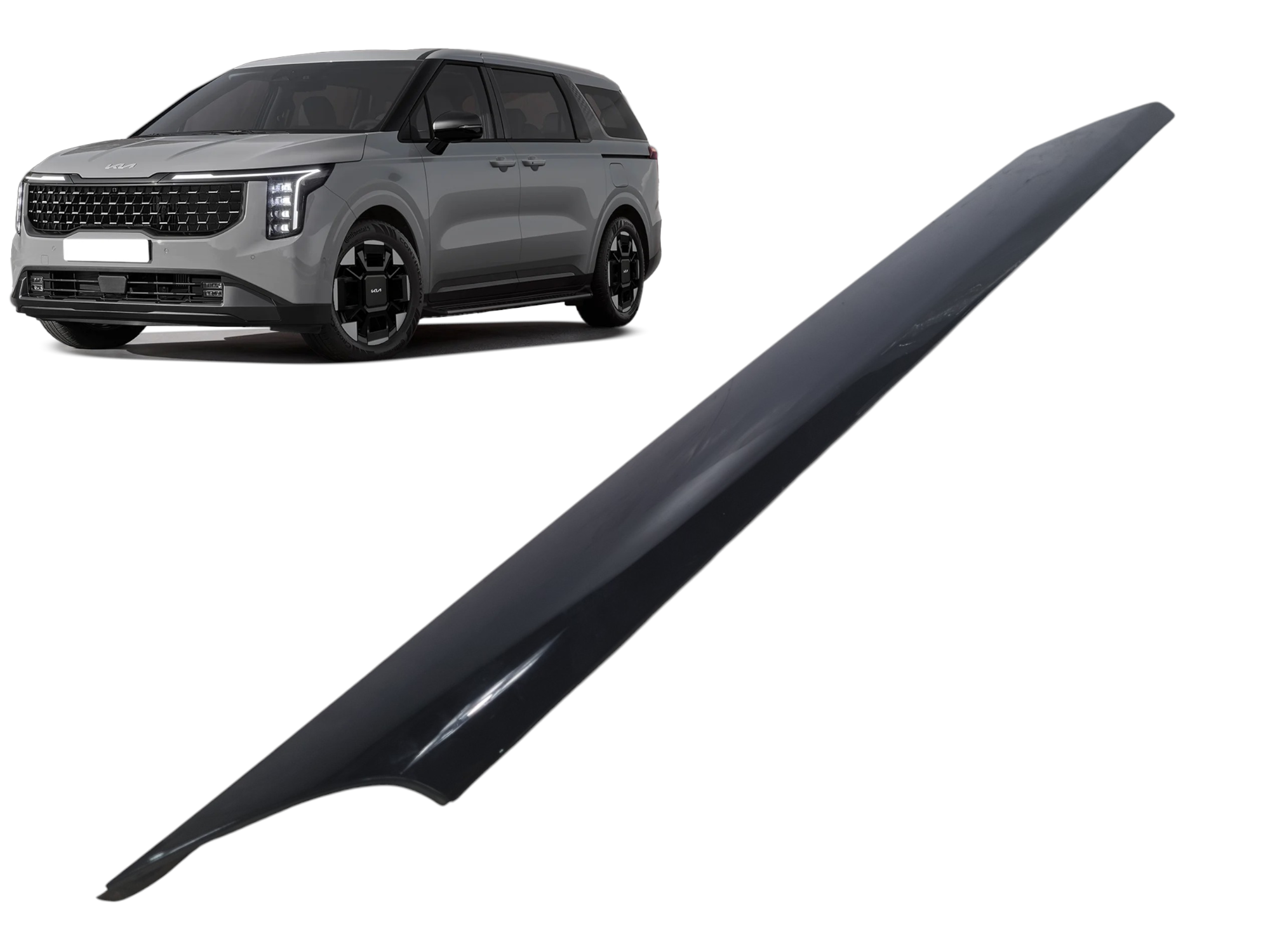 Acabamento externo coluna do parabrisa Kia Carnival EX 2025
