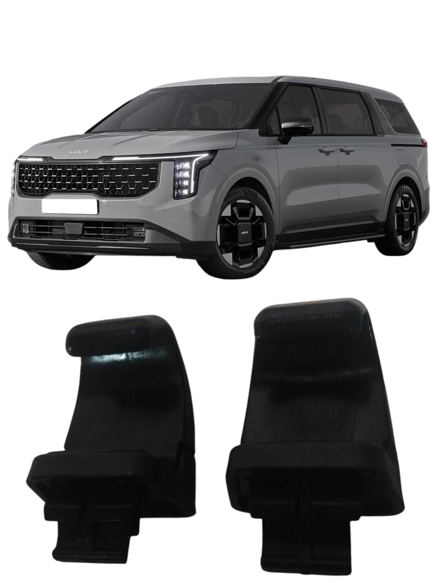 Par gancho cortinado para sol Kia Carnival ano 2024 a 2025