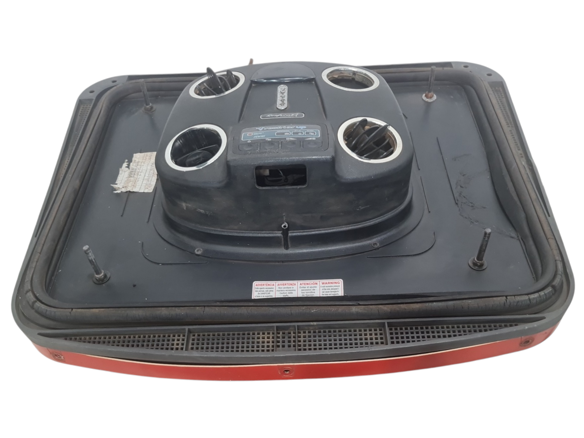 Moldura painel climatizador Mercedes Benz L1620 1999 Detalhe