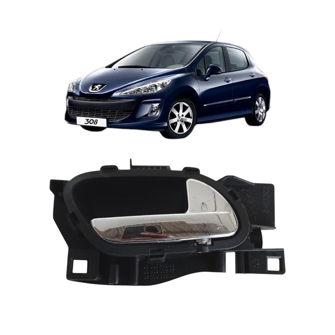 maçaneta Interna traseiro direito Peugeot 308 2012 2015