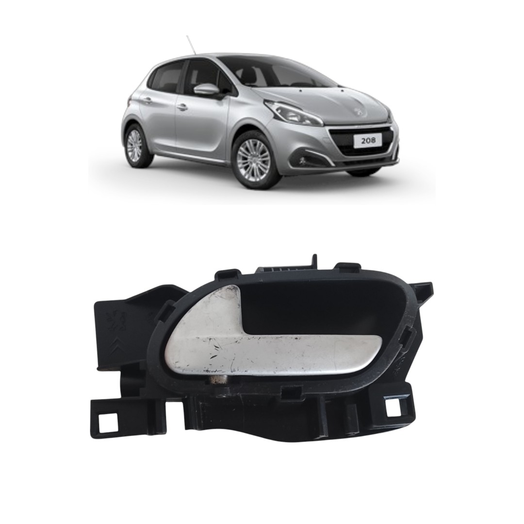 Maçaneta Interna Dianteiro Esquerdo Peugeot 208 2017 2019 Dianteira