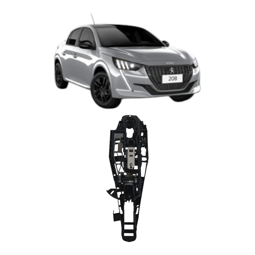 Suporte Maçaneta Externa Diant Esquerdo Peugeot 208 21/23 Dianteira