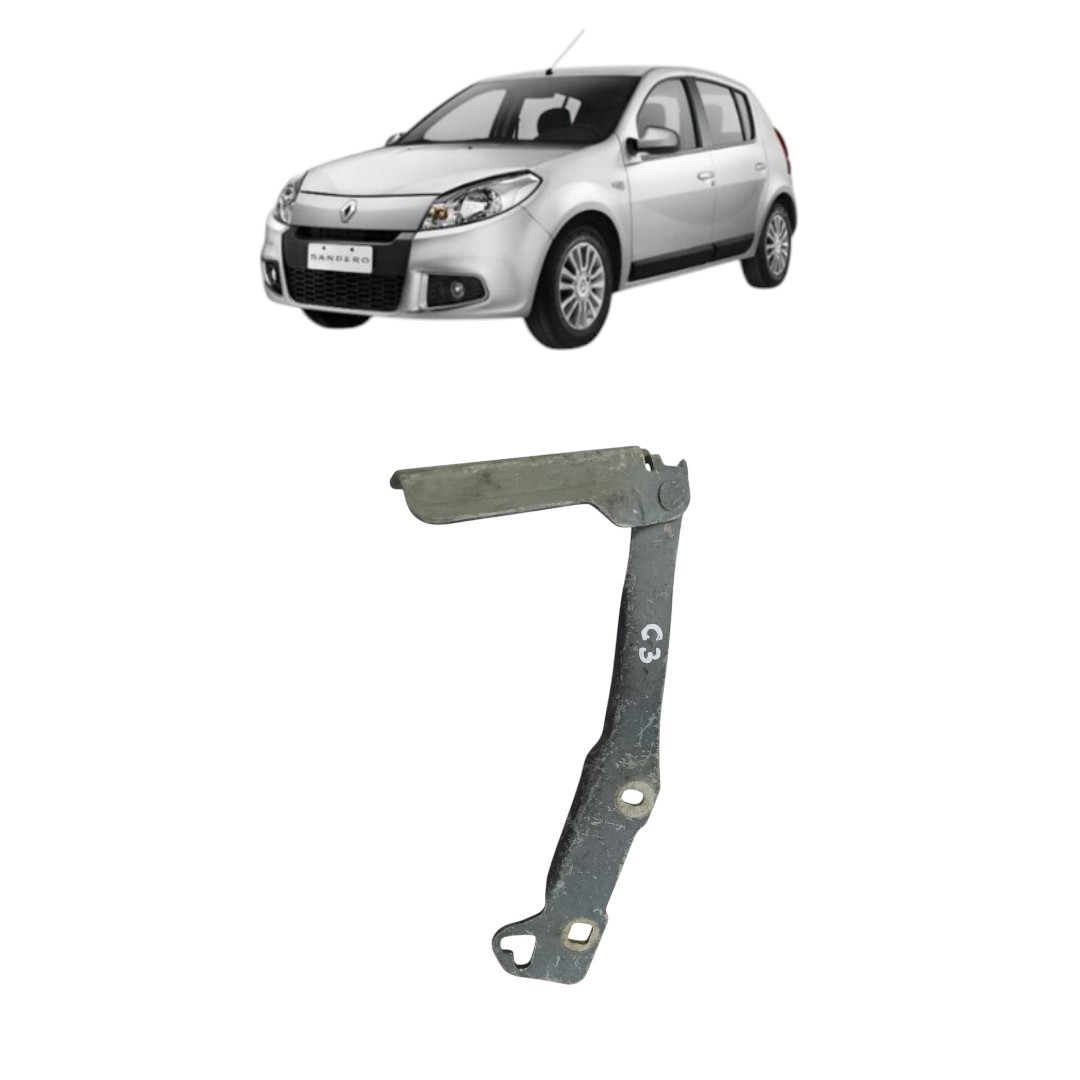 dobradica de capo lado direito Renault Sandero 2007 2013