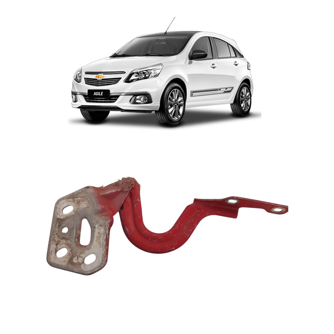 dobradiça de capo lado direito Chevrolet agile 2010 2014