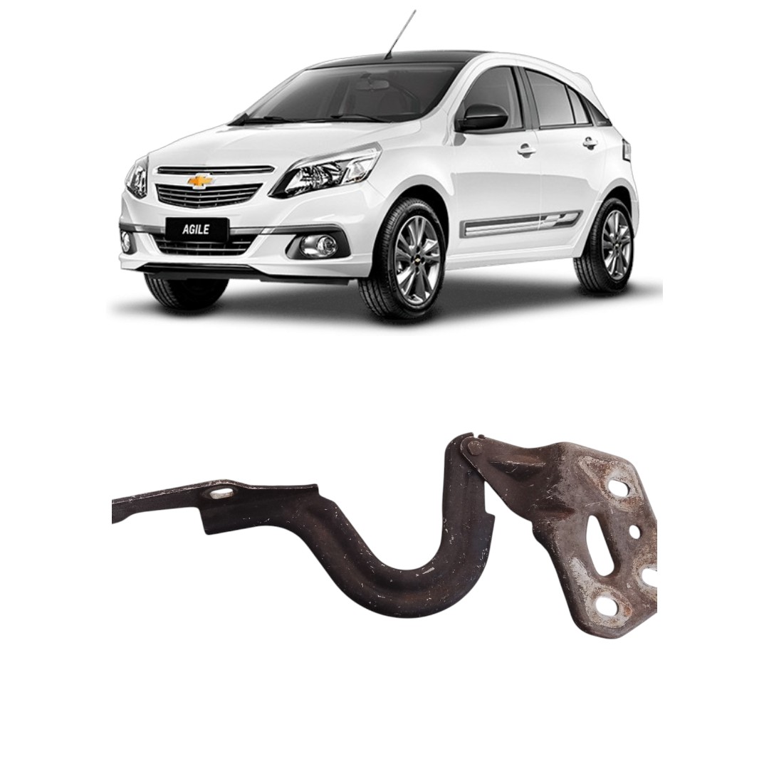 dobradiça de capo lado lado esquerdo Chevrolet Agile 10/14