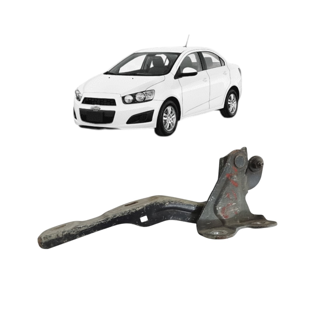 dobradiça de capo lado esquerdo Chevrolet Sonic 2011 2014