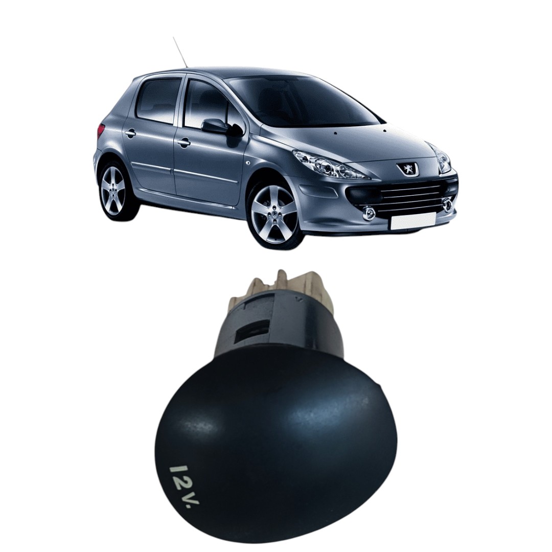 Tomada 12v Acendedor Peugeot 307 2007 2012