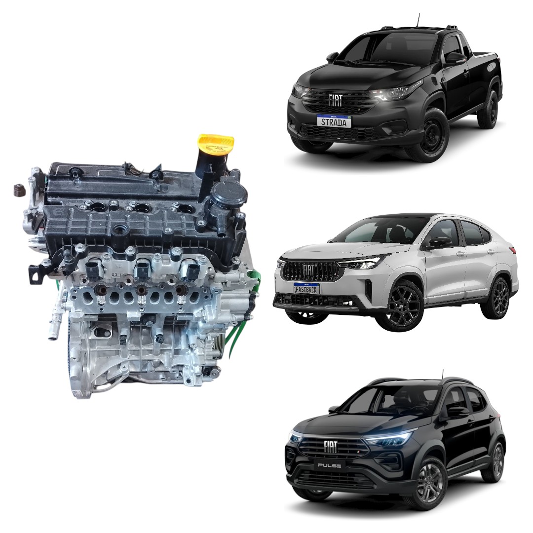 Motor Parcial FASTBACK Pulse Strada T200 1.0 Turbo 2022 2026