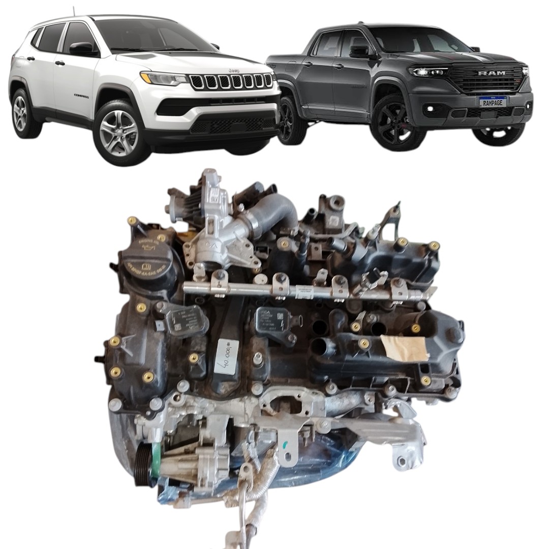 Motor parcial ram rampage compass 2.0 gasolina 2023 2024