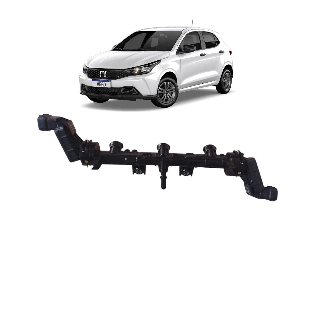 Flauta bico injetor Fiat Argo Cronos Mobi 1.0 Firefly 14/17