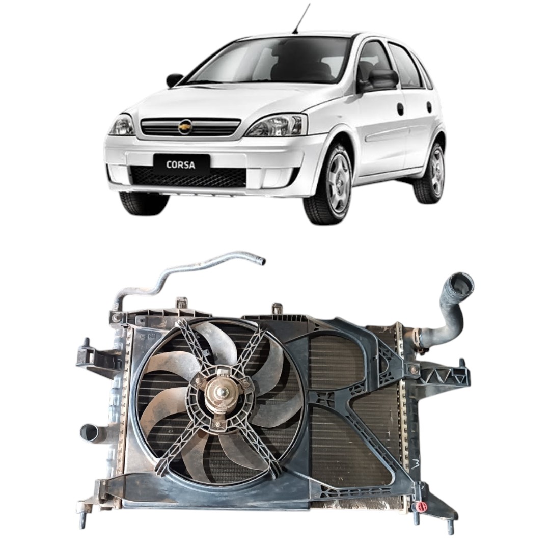 Radiador C/Ventoinha Chevrolet Corsa 1.0 2008