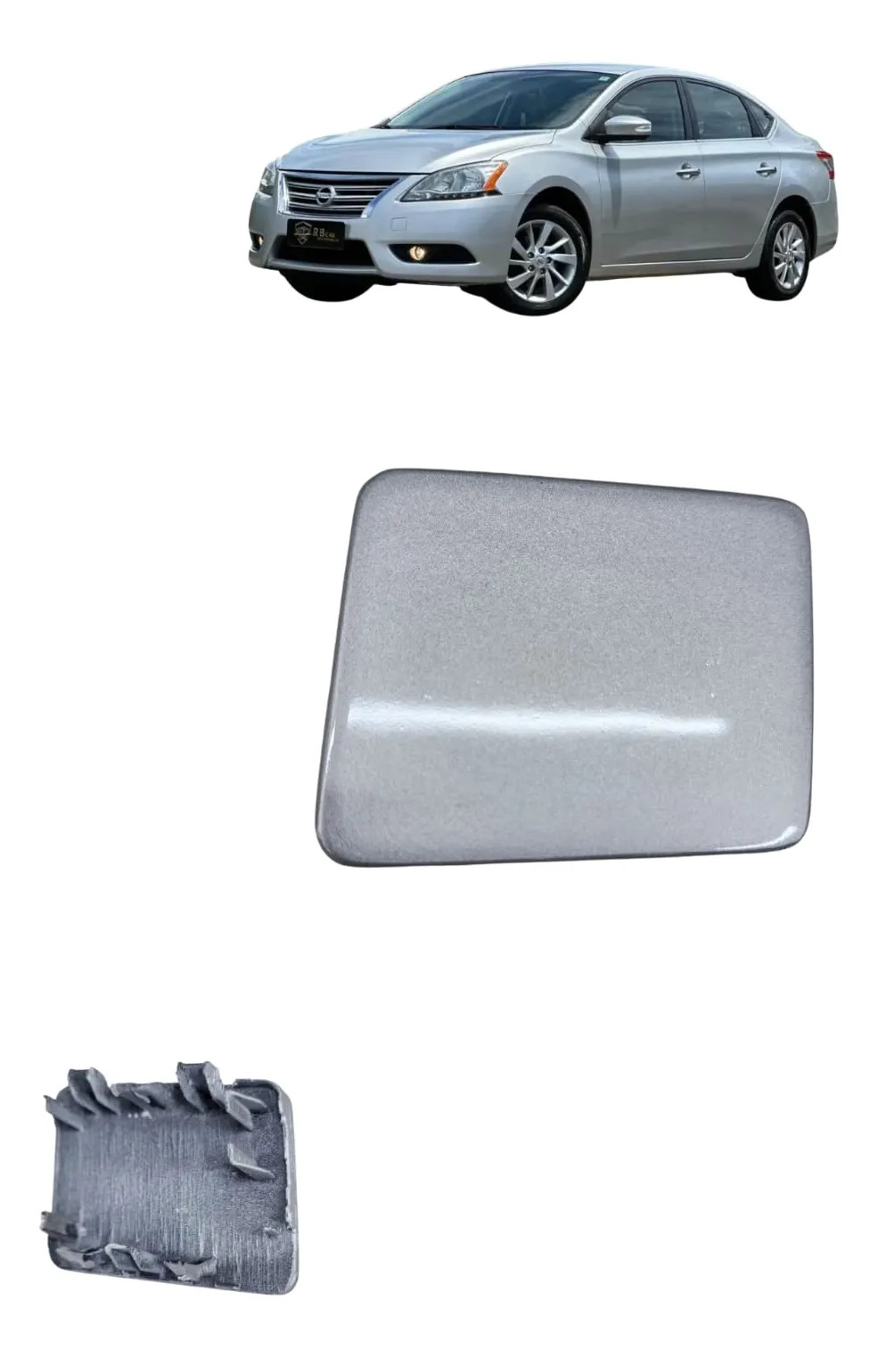 Tampa reboque parachoque dianteiro Nissan Sentra 2013 2016