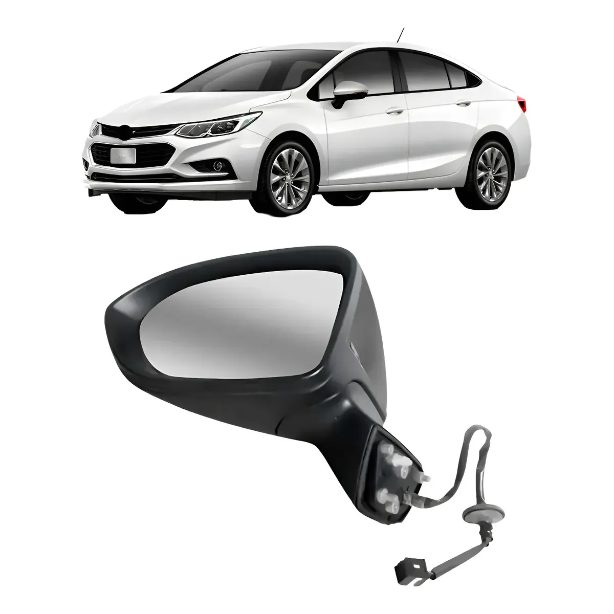 Retrovisor Cruze 2017 A 2019 Elétrico C/ Pisca