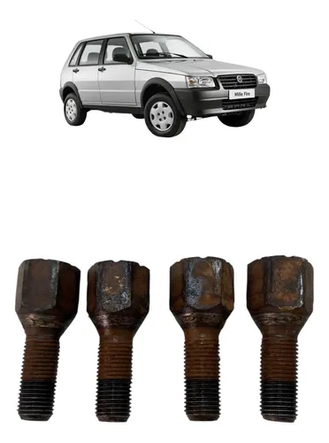 Jogo Parafuso  Roda Fiat Uno Fiorino 2004 A 2013 12 unidades