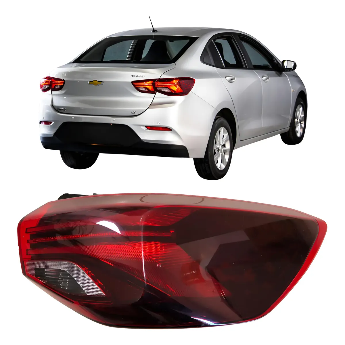lanterna traseira esquerda  original com LED do Chevrolet Onix Plus / Sedan 2020/24